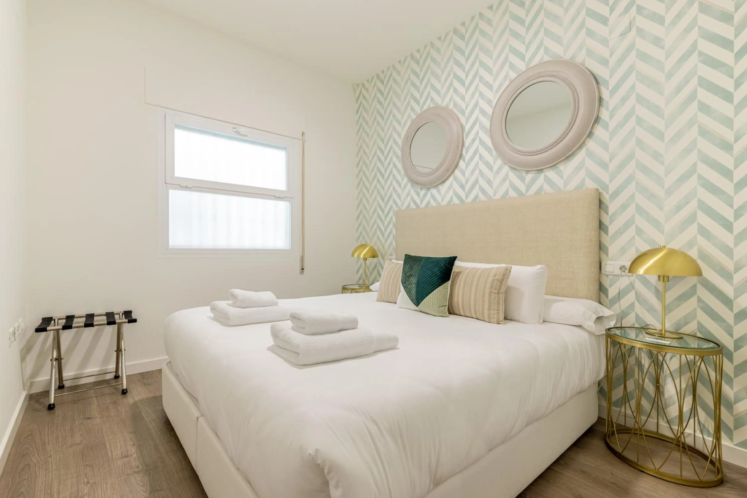 Bedroom, Bed in Thyssen Boutique Apartments by Caleta Homes