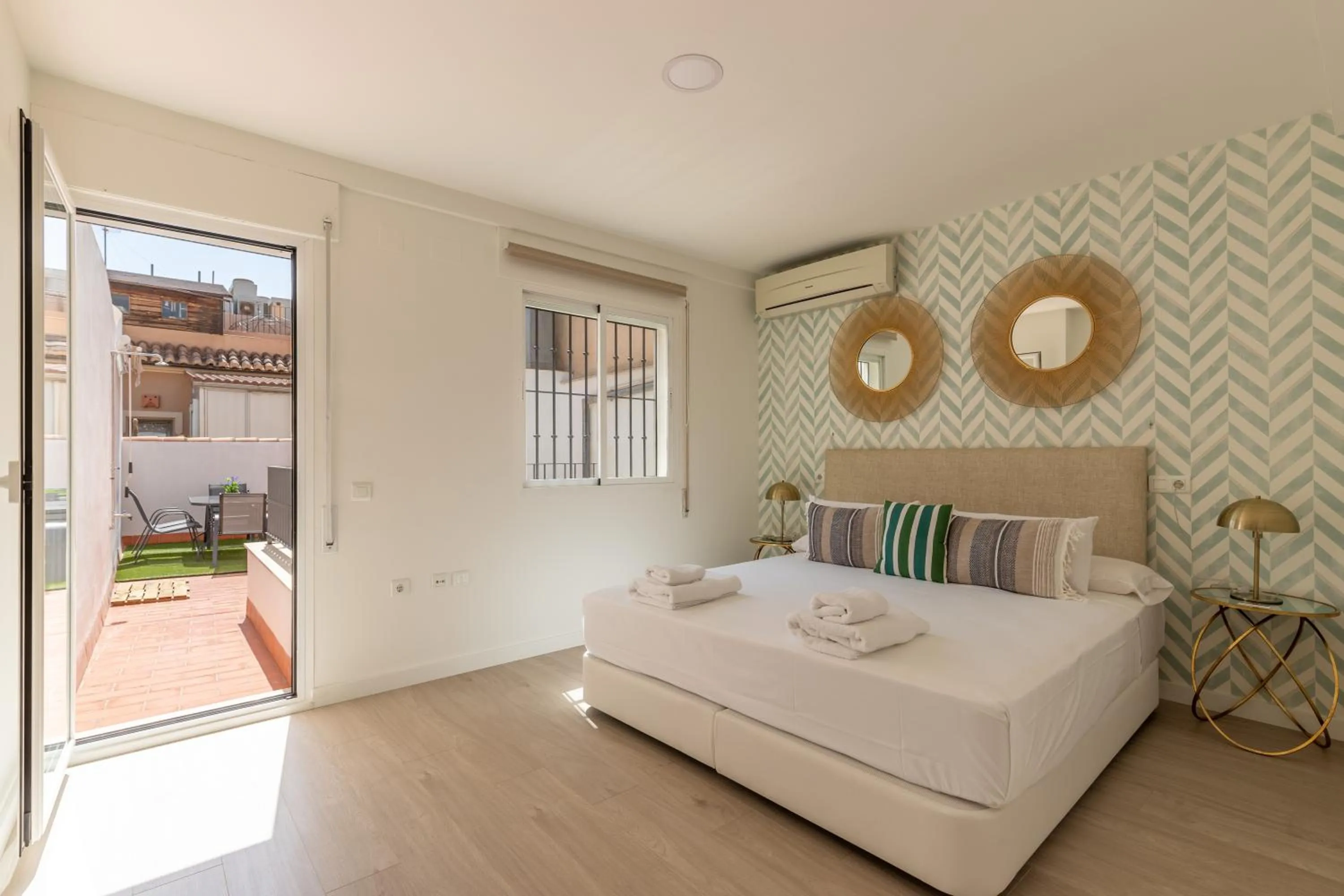 Bedroom, Bed in Thyssen Boutique Apartments by Caleta Homes