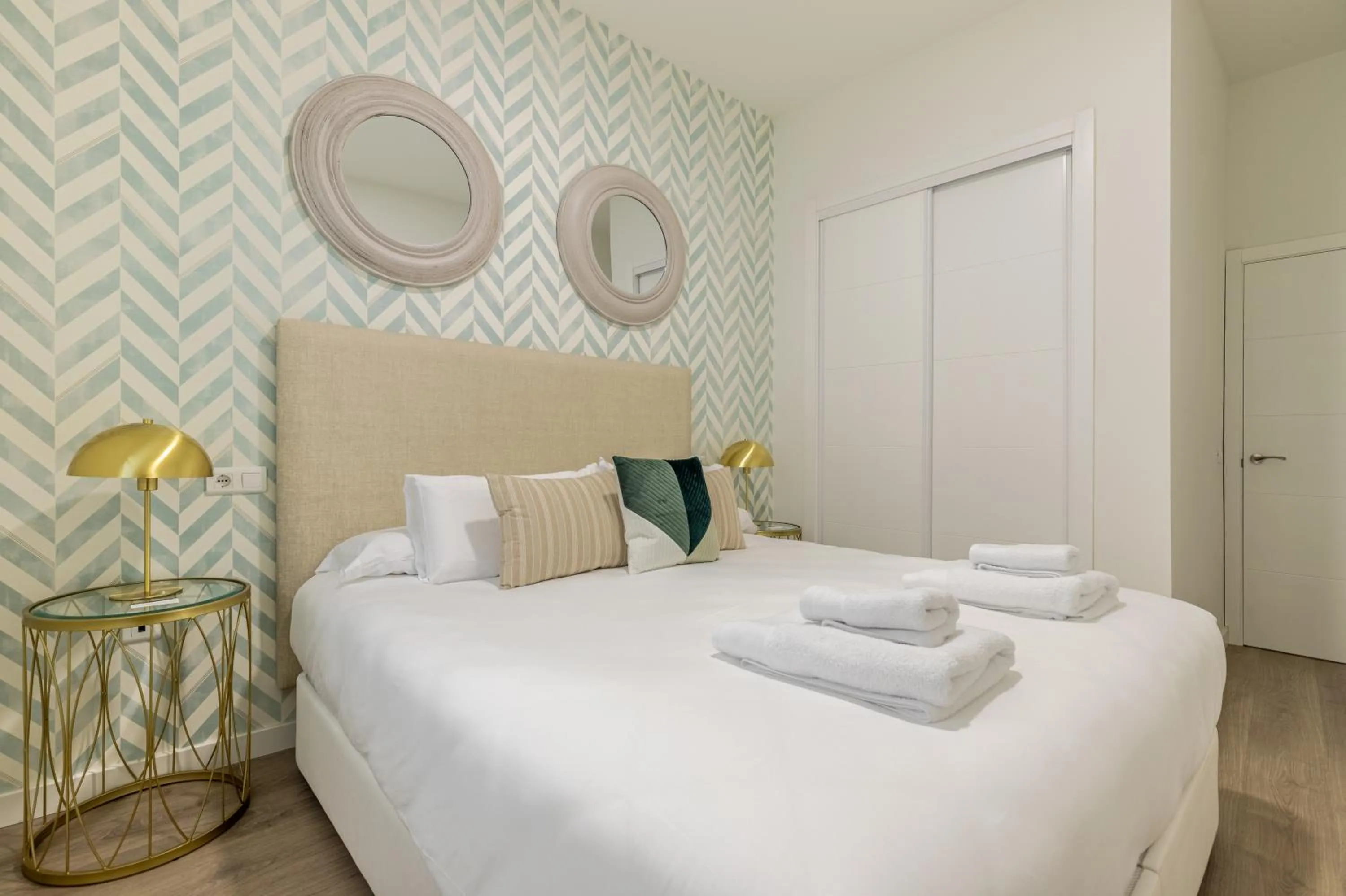 Bedroom, Bed in Thyssen Boutique Apartments by Caleta Homes