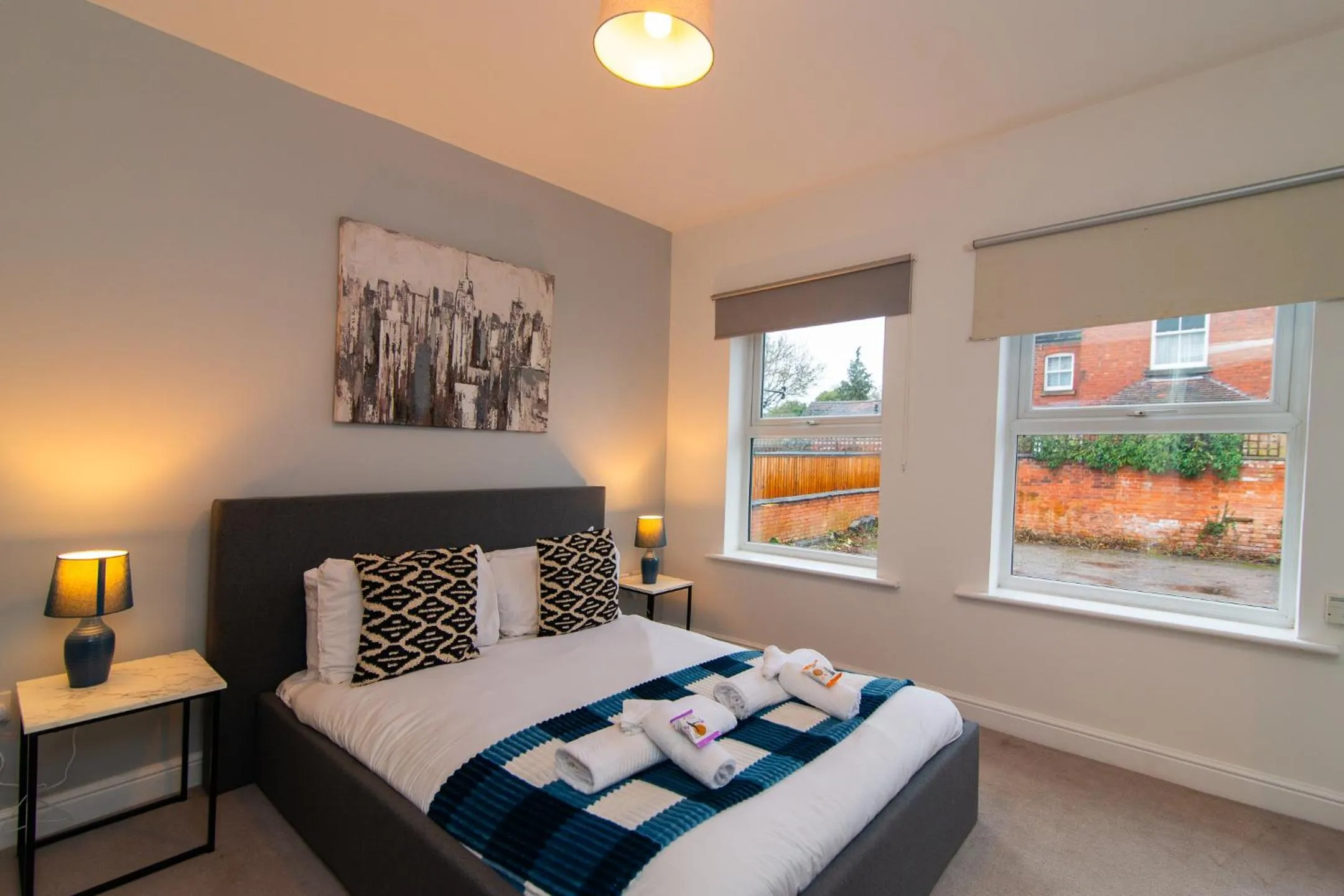 Bed in The Linden Leaf Rooms