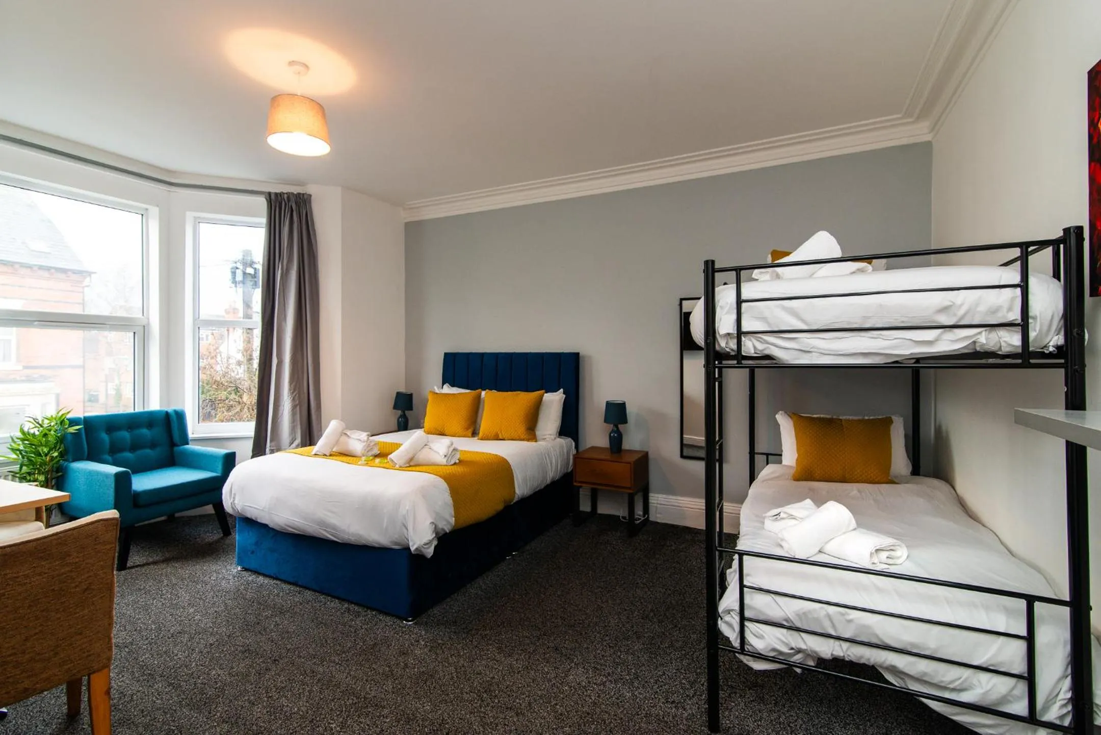 Bed in The Linden Leaf Rooms