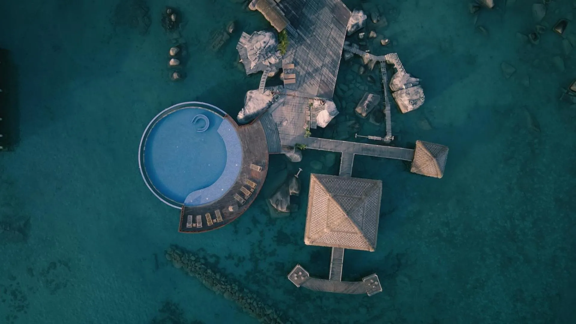 Bird's eye view in Adiwana Jelita Sejuba Natuna