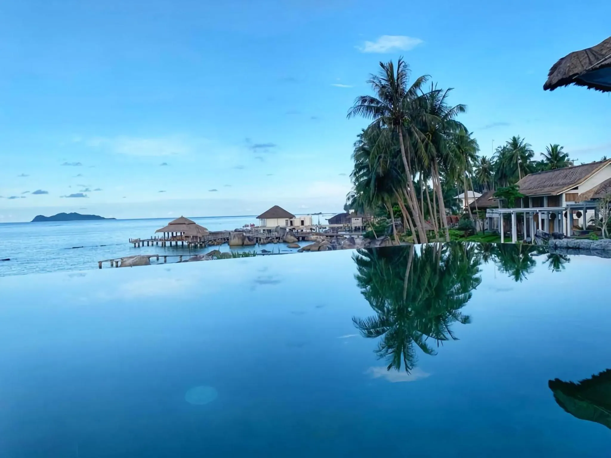Swimming pool in Adiwana Jelita Sejuba Natuna