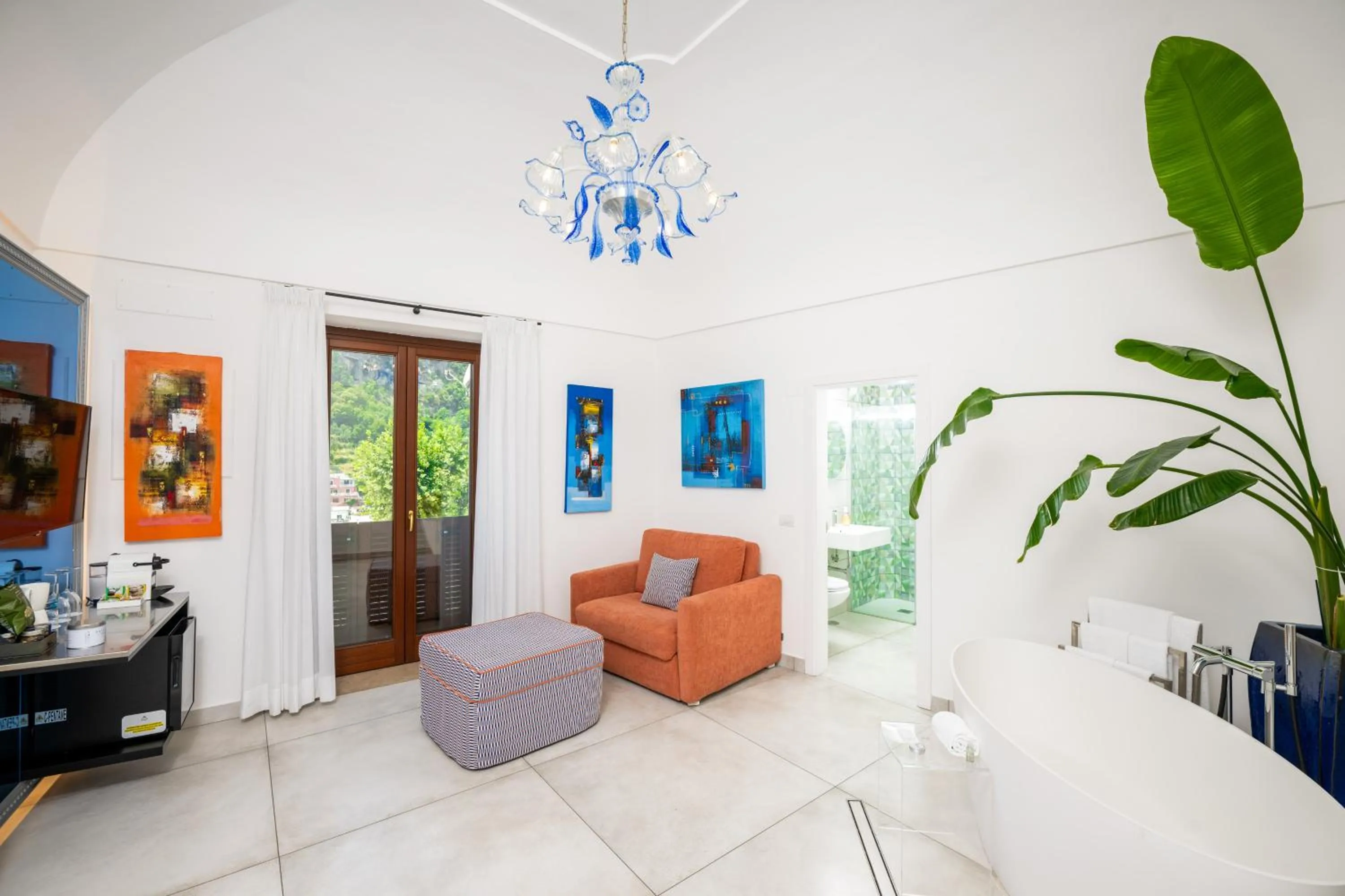 Seating area in Hotel Villa Gabrisa