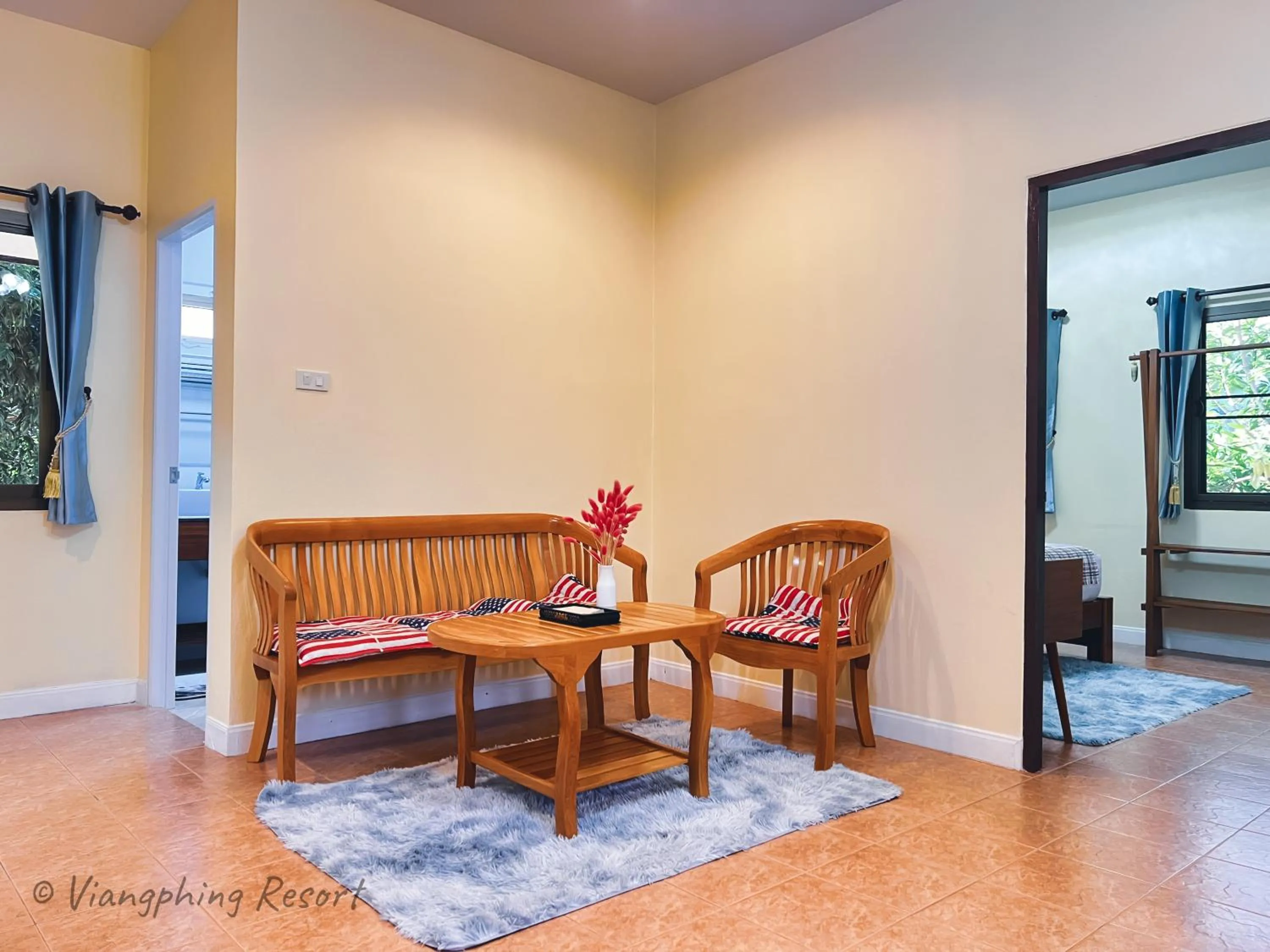 Seating area in ViangPhing Resort