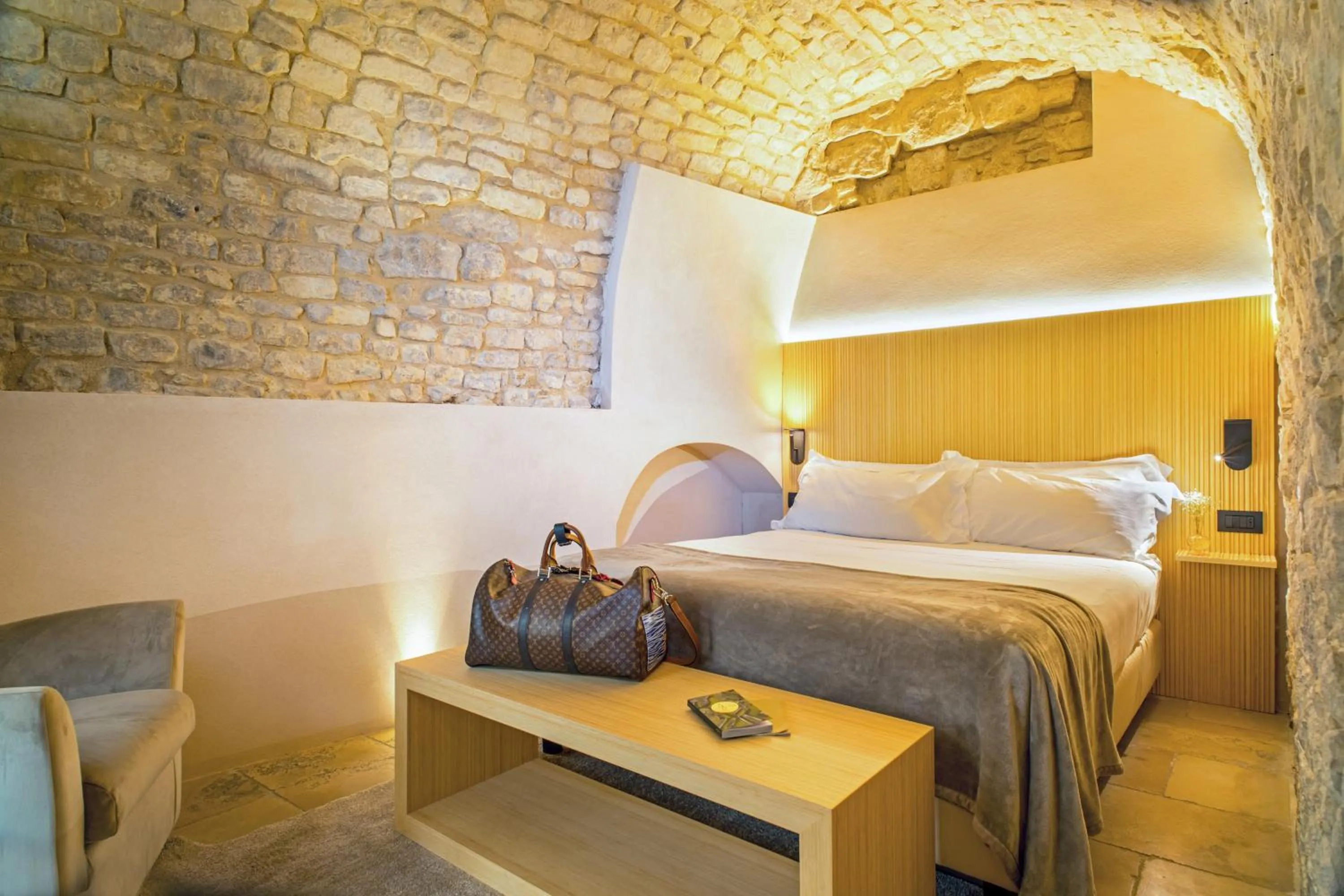 Photo of the whole room, Bed in Locanda Don Serafino Historical Boutique Hotel