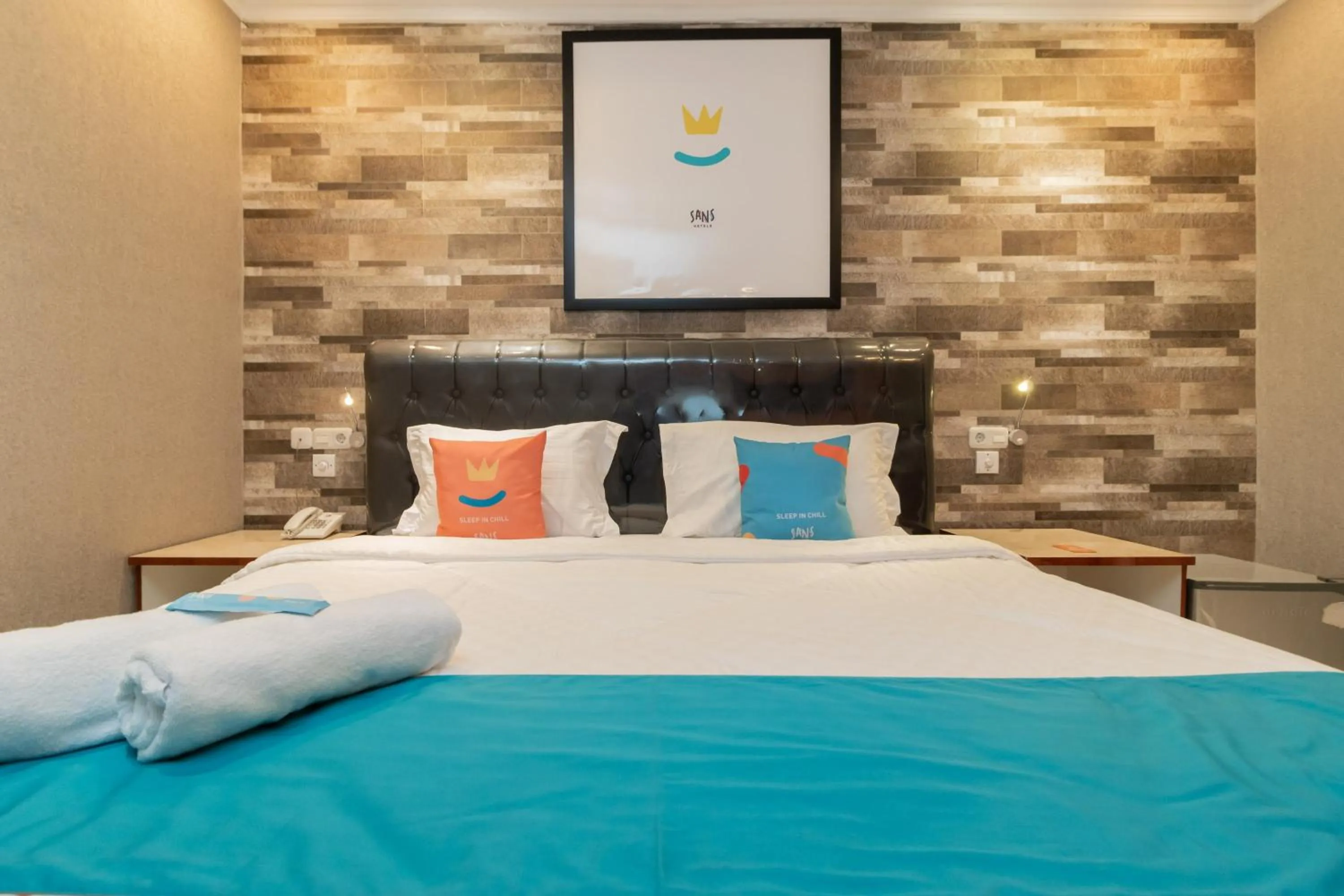 Bedroom, Bed in Sans Hotel Beauty Palembang