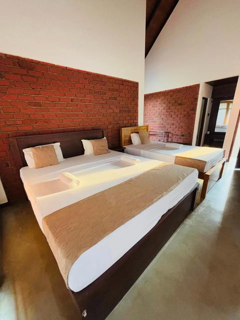 Bed in Lolu Village Resort