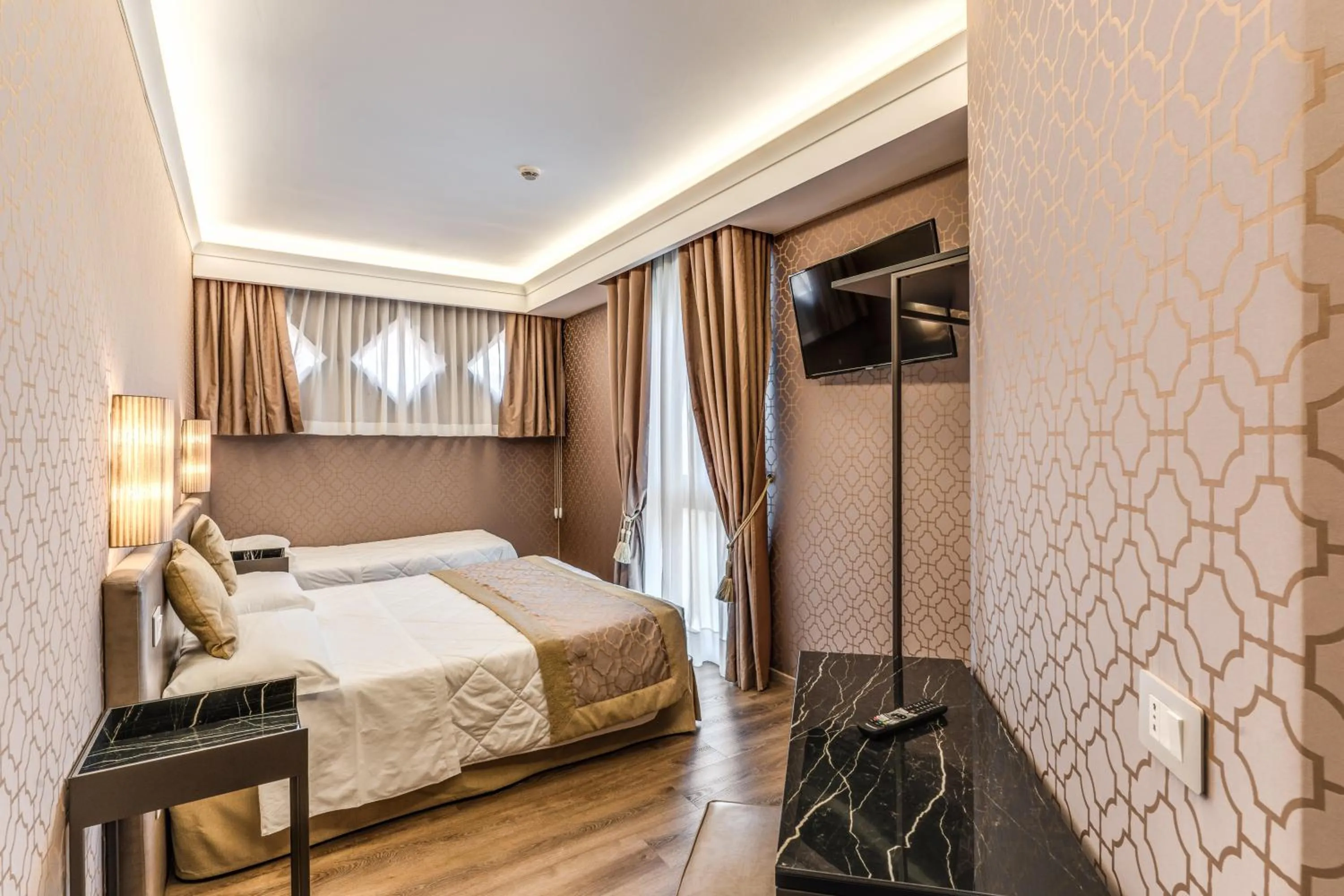 Bed in Hotel Belle Arti