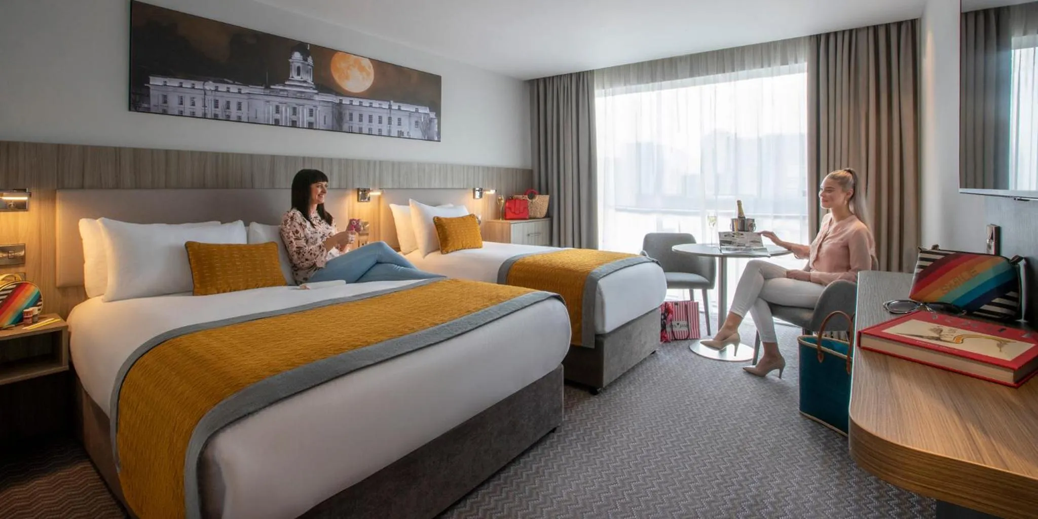 Deluxe Double & Single with Sea View in Maldron Hotel Merrion Road