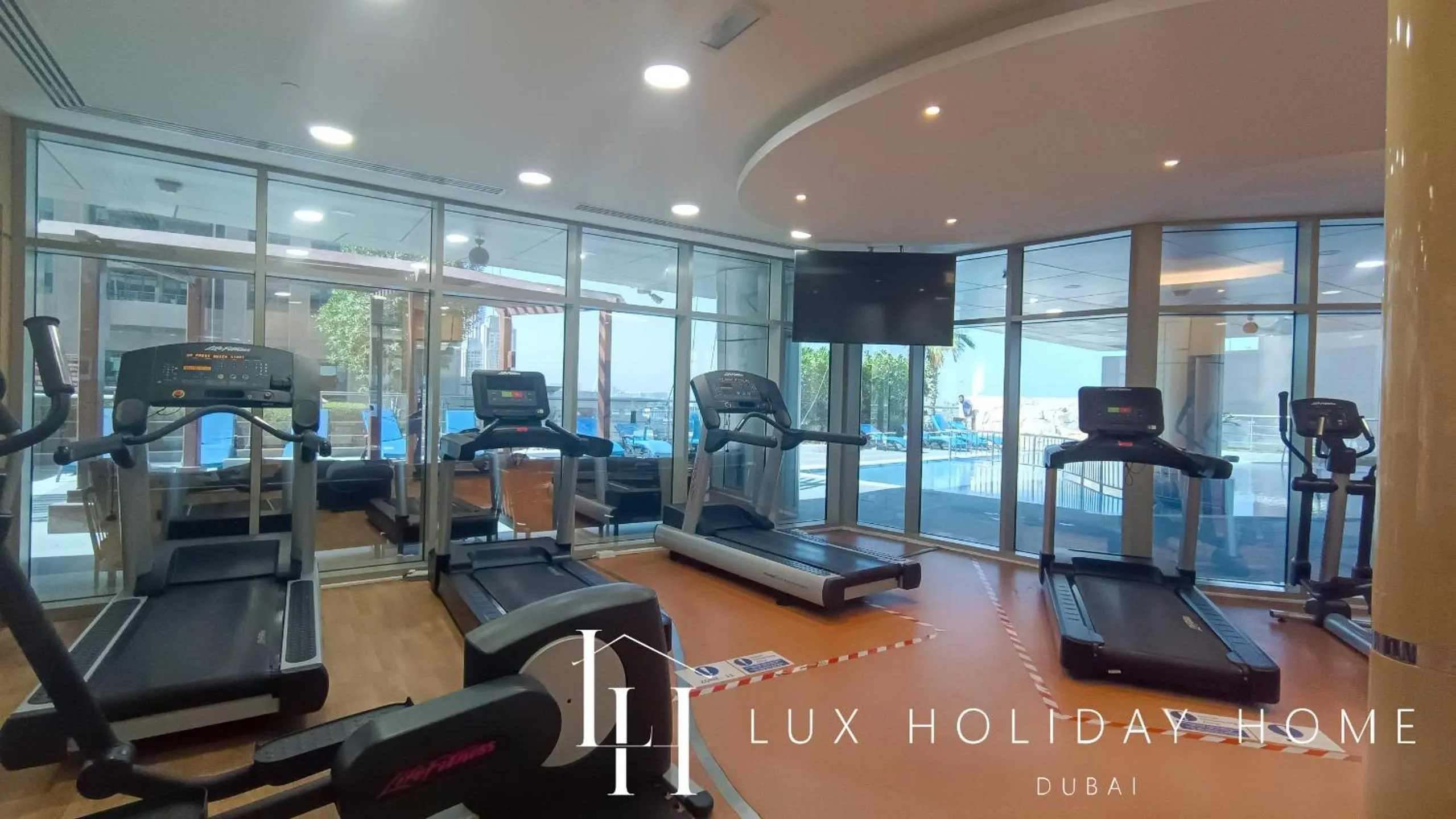 Fitness centre/facilities in LUX The Sky View Suite Dubai Marina