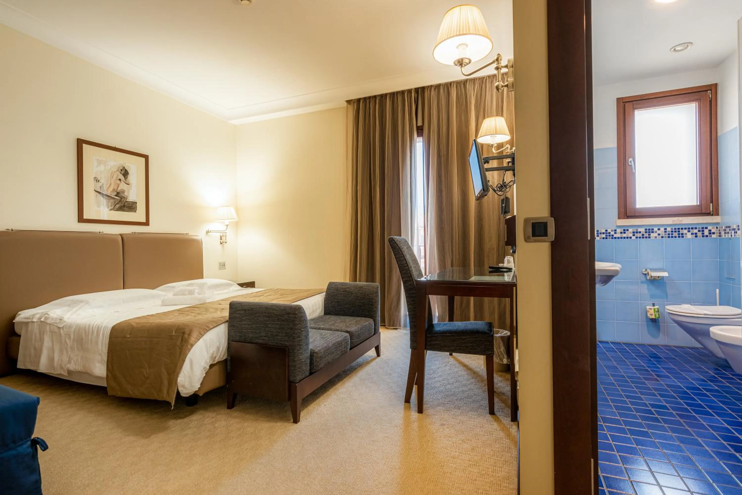 Bedroom, Bed in Hotel Cala Del Porto