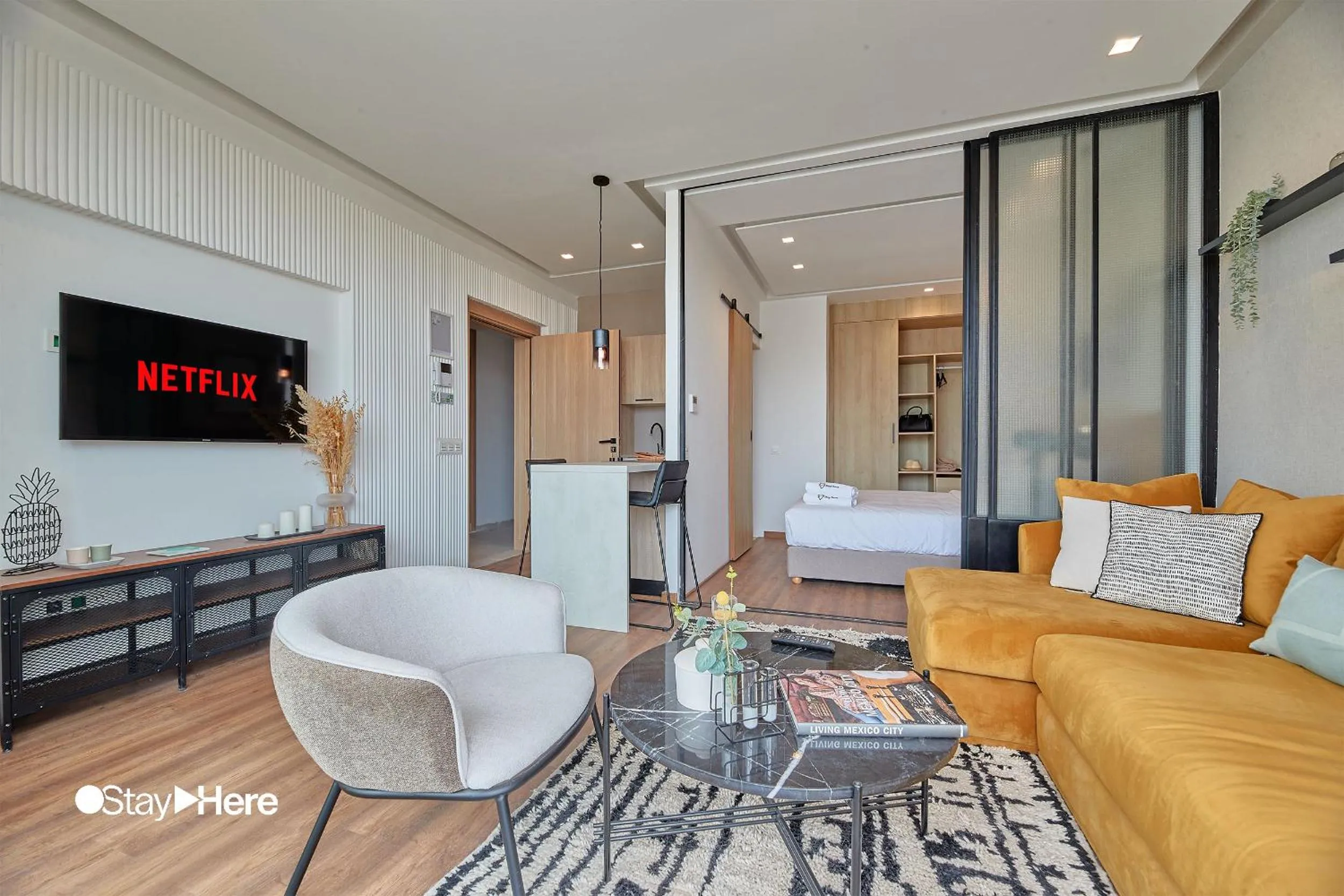 TV and multimedia in Stayhere Casablanca - Palmier - Executive Residence