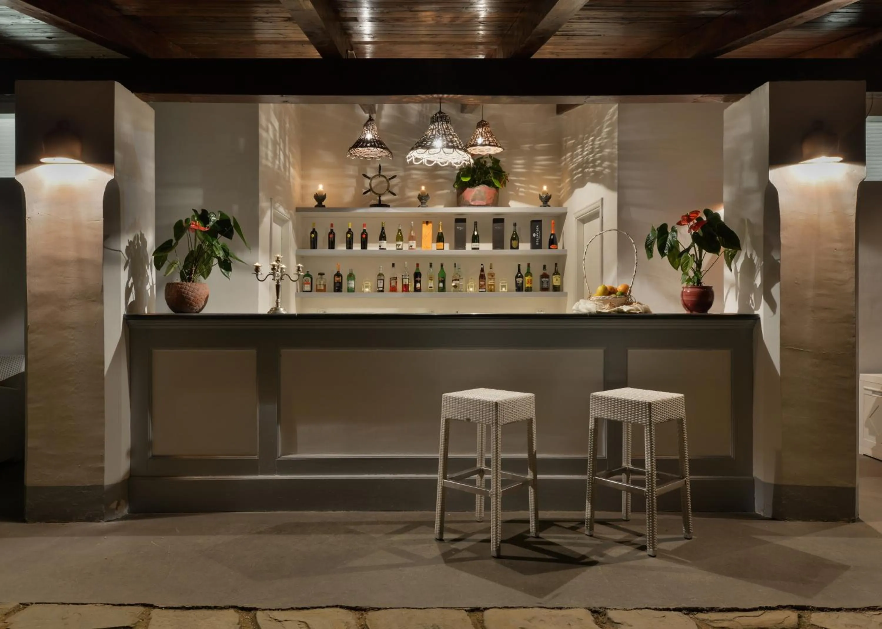 Lounge or bar in Palazzo Belmonte