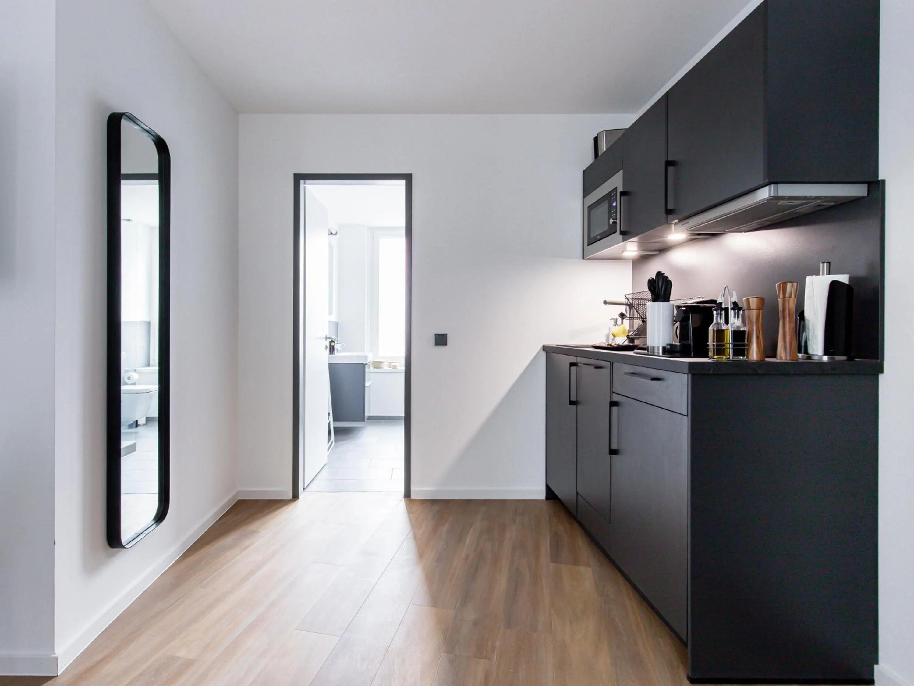 Kitchen or kitchenette in Limehome Essen Kettwiger Straße