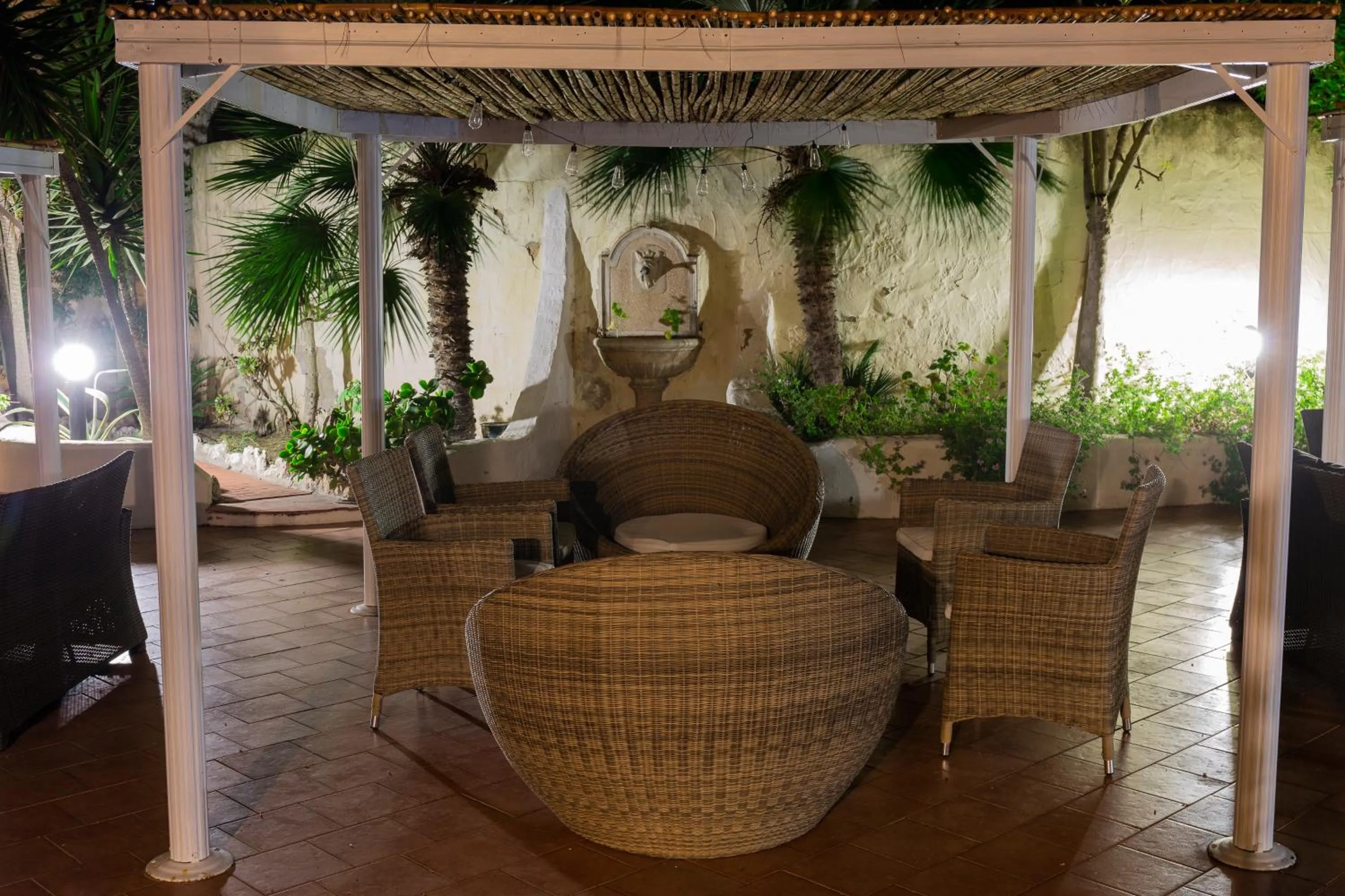 Patio in Is Benas Country Lodge