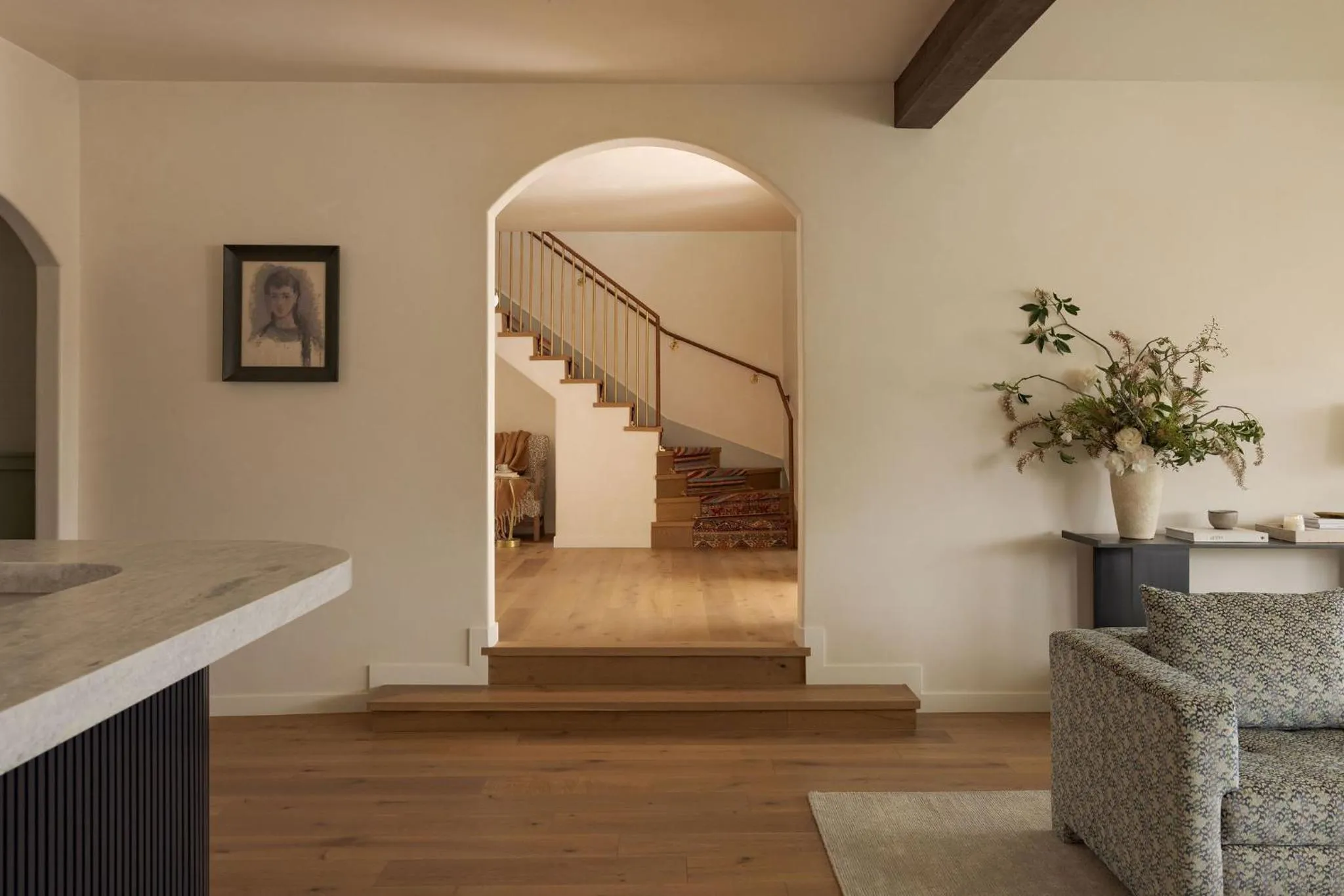 Living room in Villa Mara Carmel