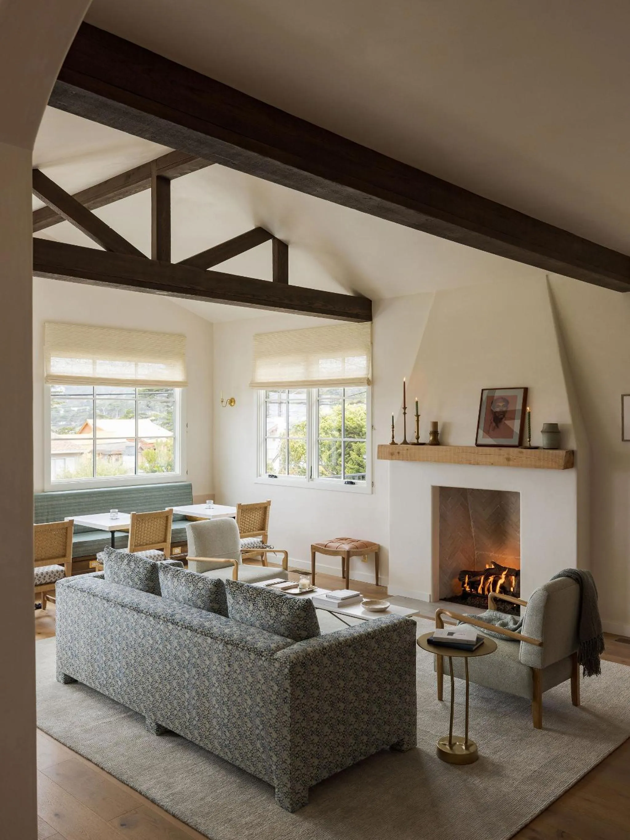 Living room in Villa Mara Carmel