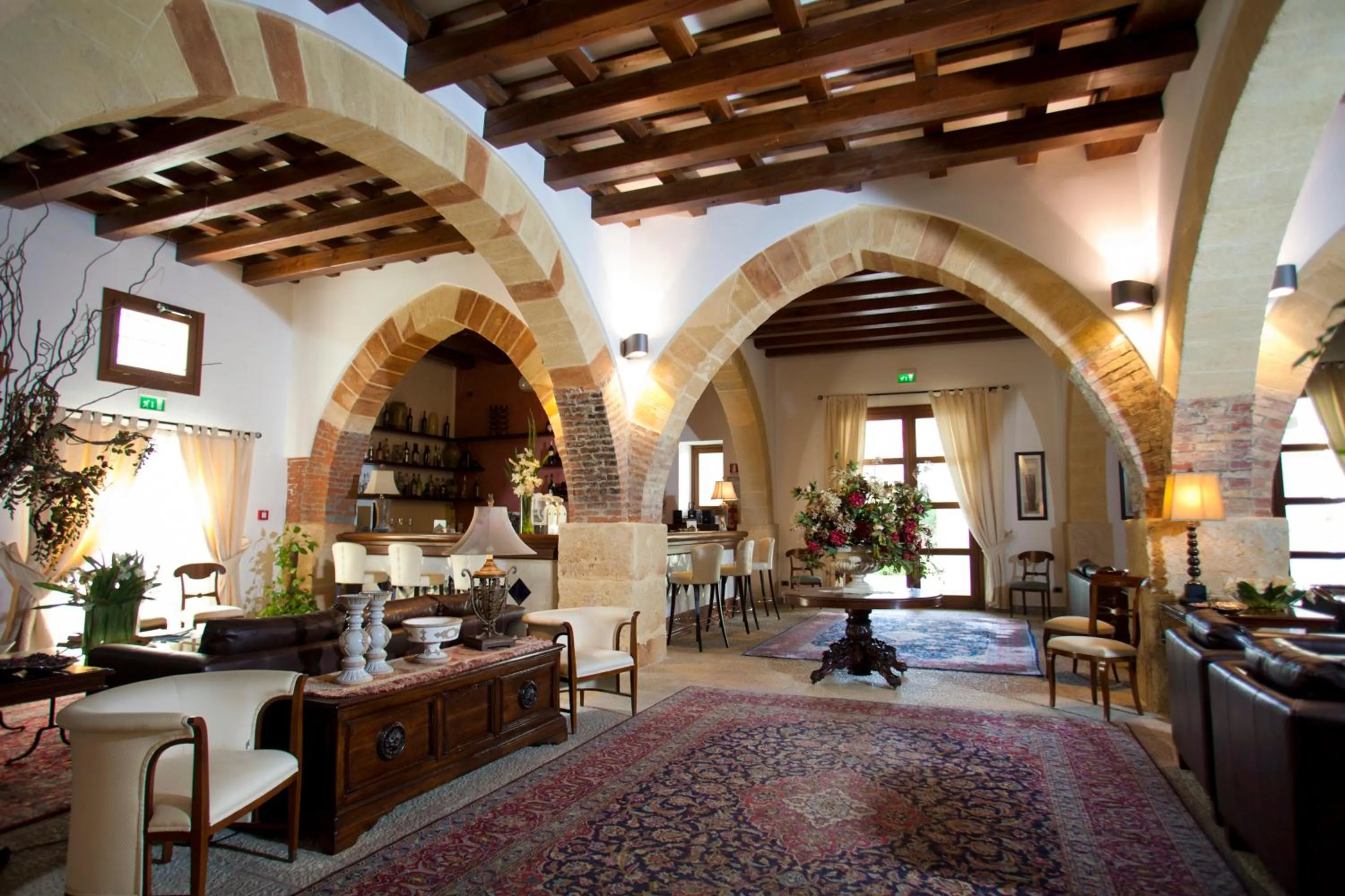 Communal lounge/ TV room in Hotel Carmine