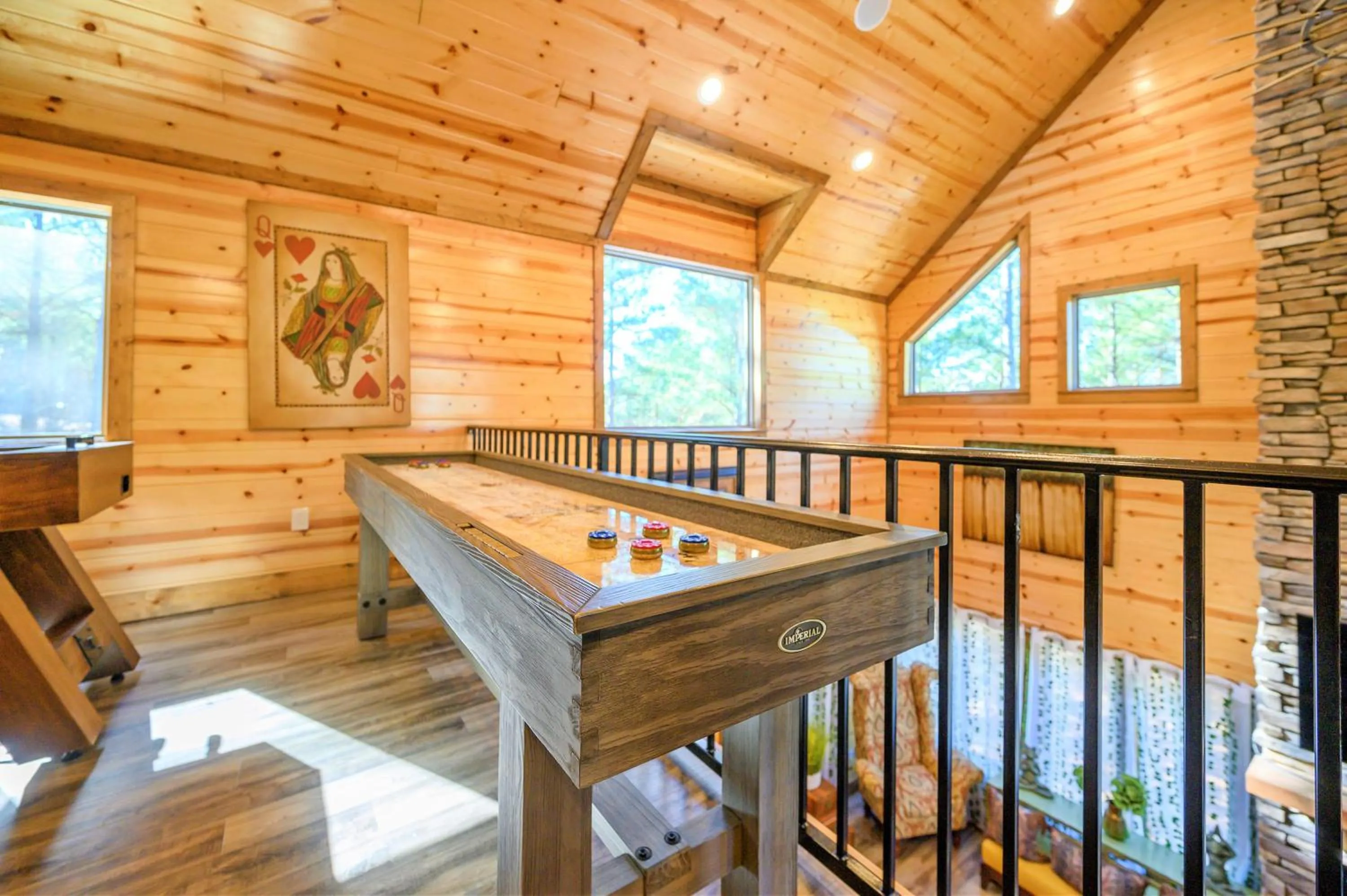Game Room in The Nomi Lodge - Sleeps 28 - Gorgeous Rustic Cabin, Centrally Located, Tons of Amenities