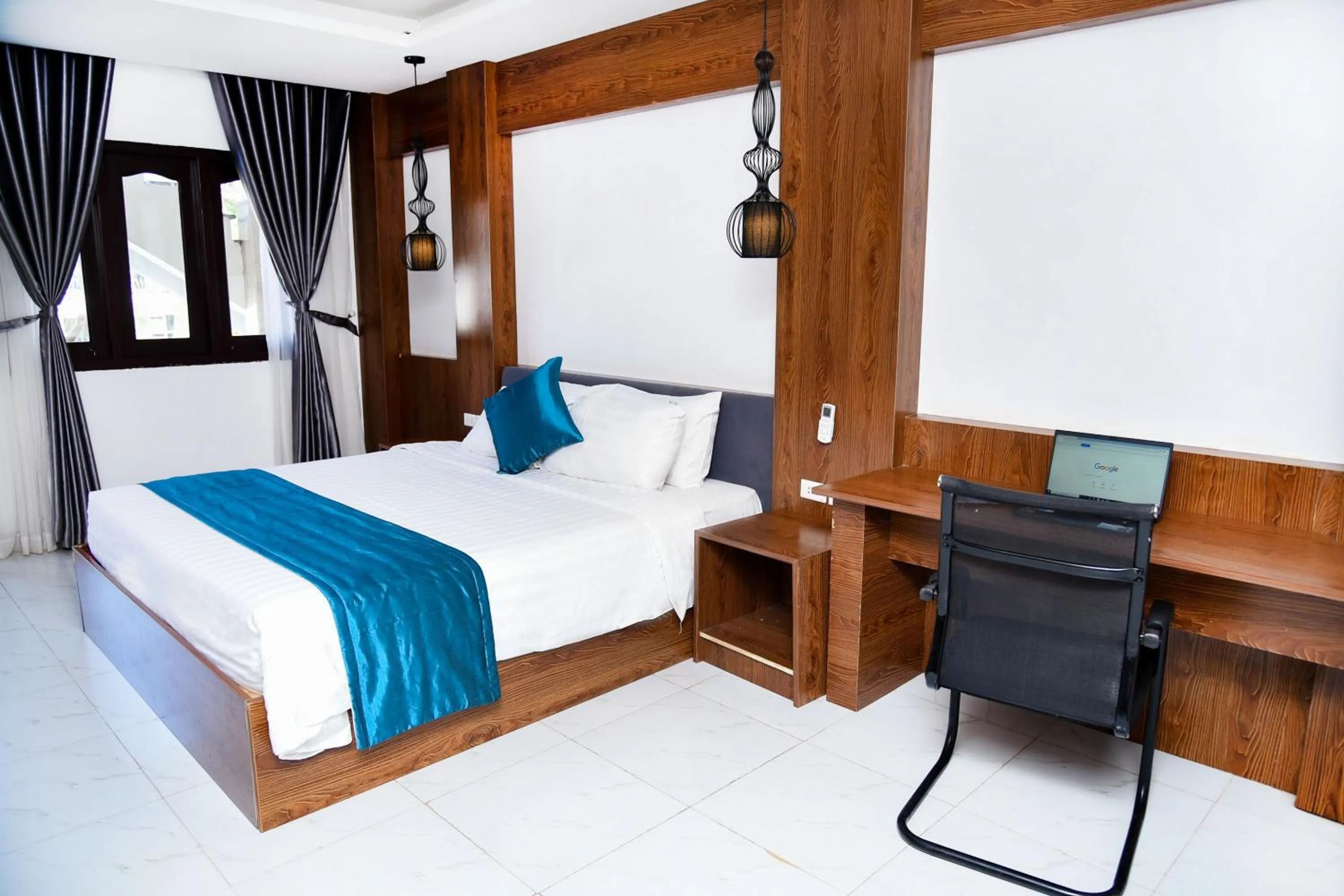 Bed in Vang Vieng Diamond Resort