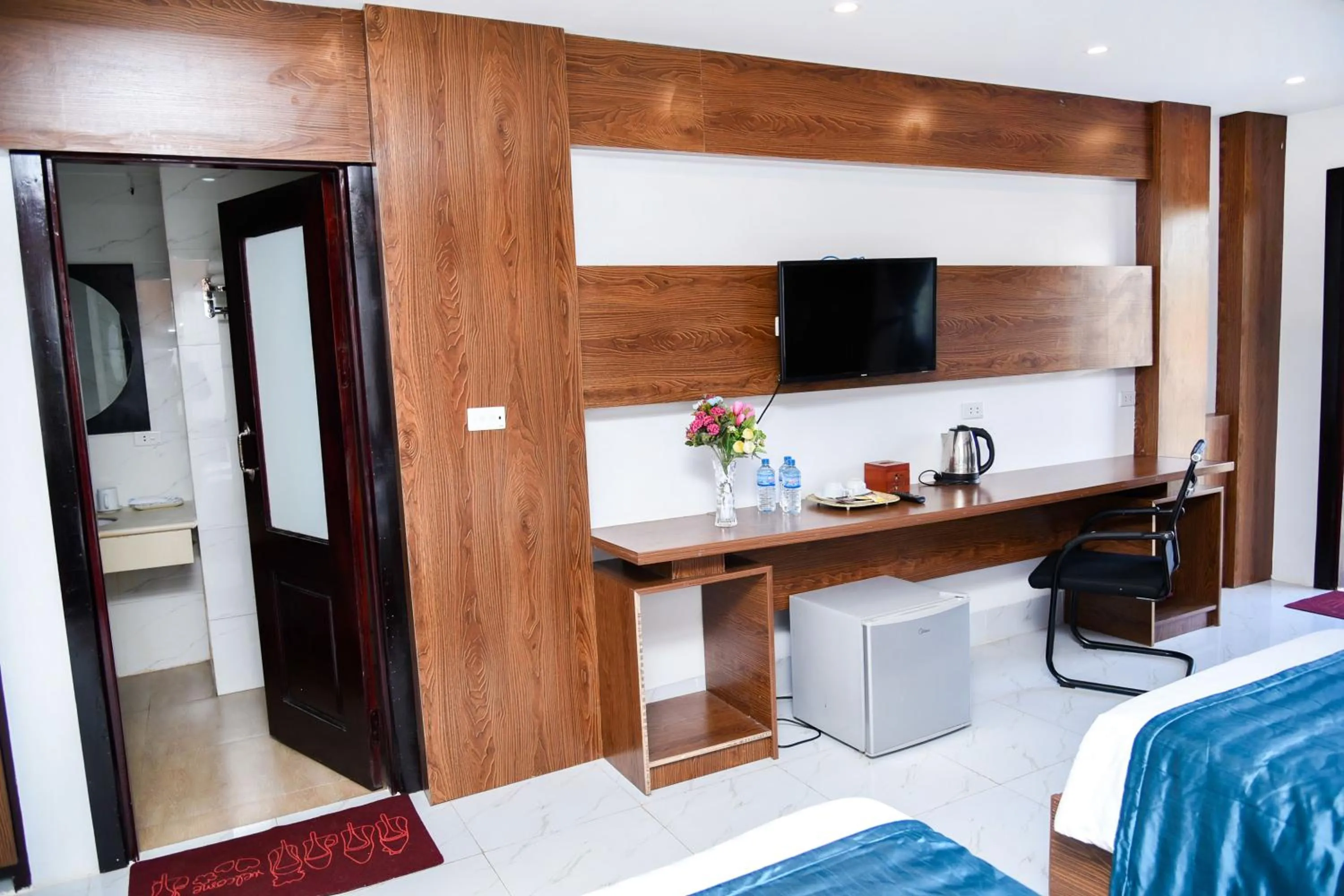 Bed in Vang Vieng Diamond Resort