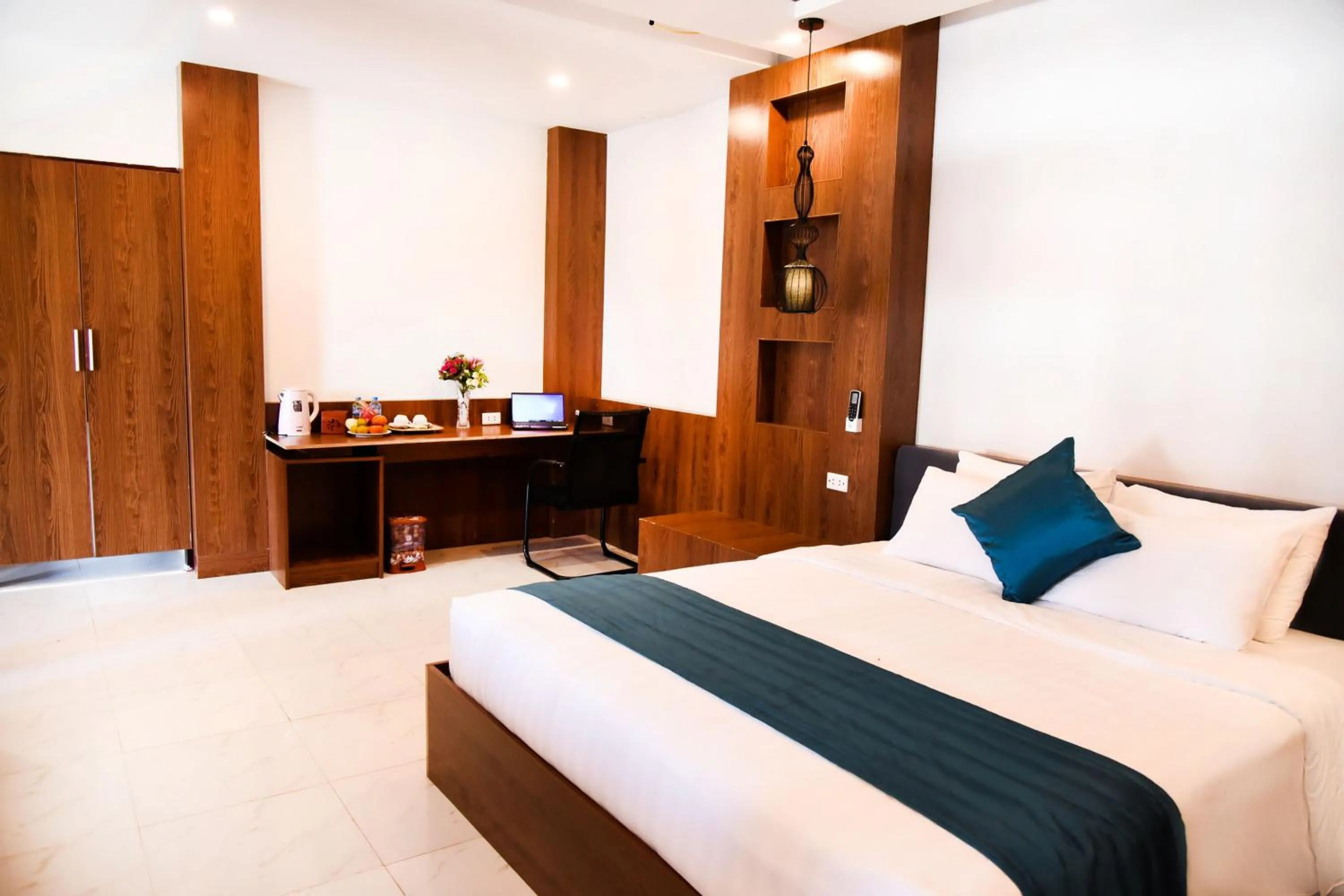 Bed in Vang Vieng Diamond Resort