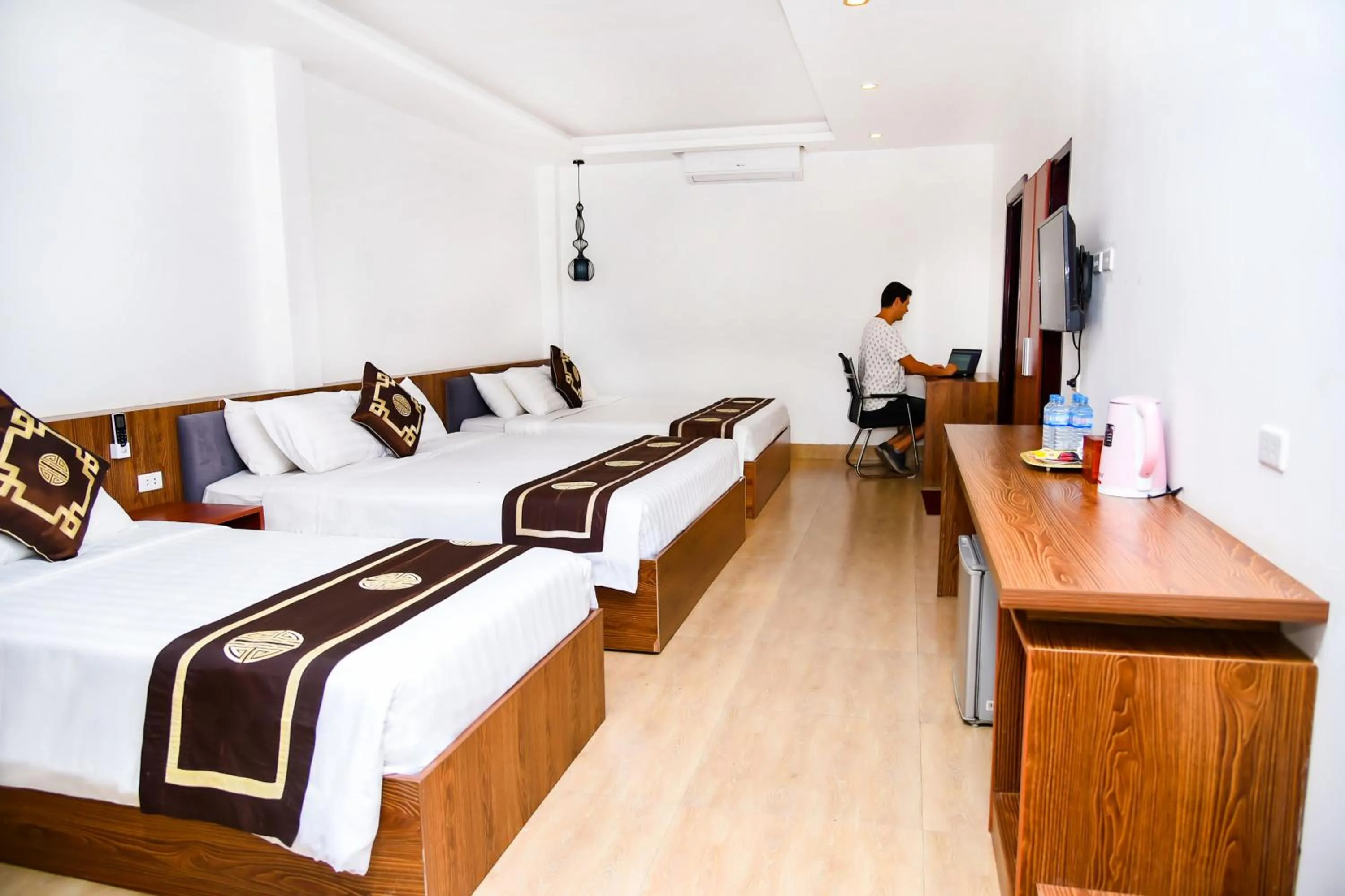 Bed in Vang Vieng Diamond Resort