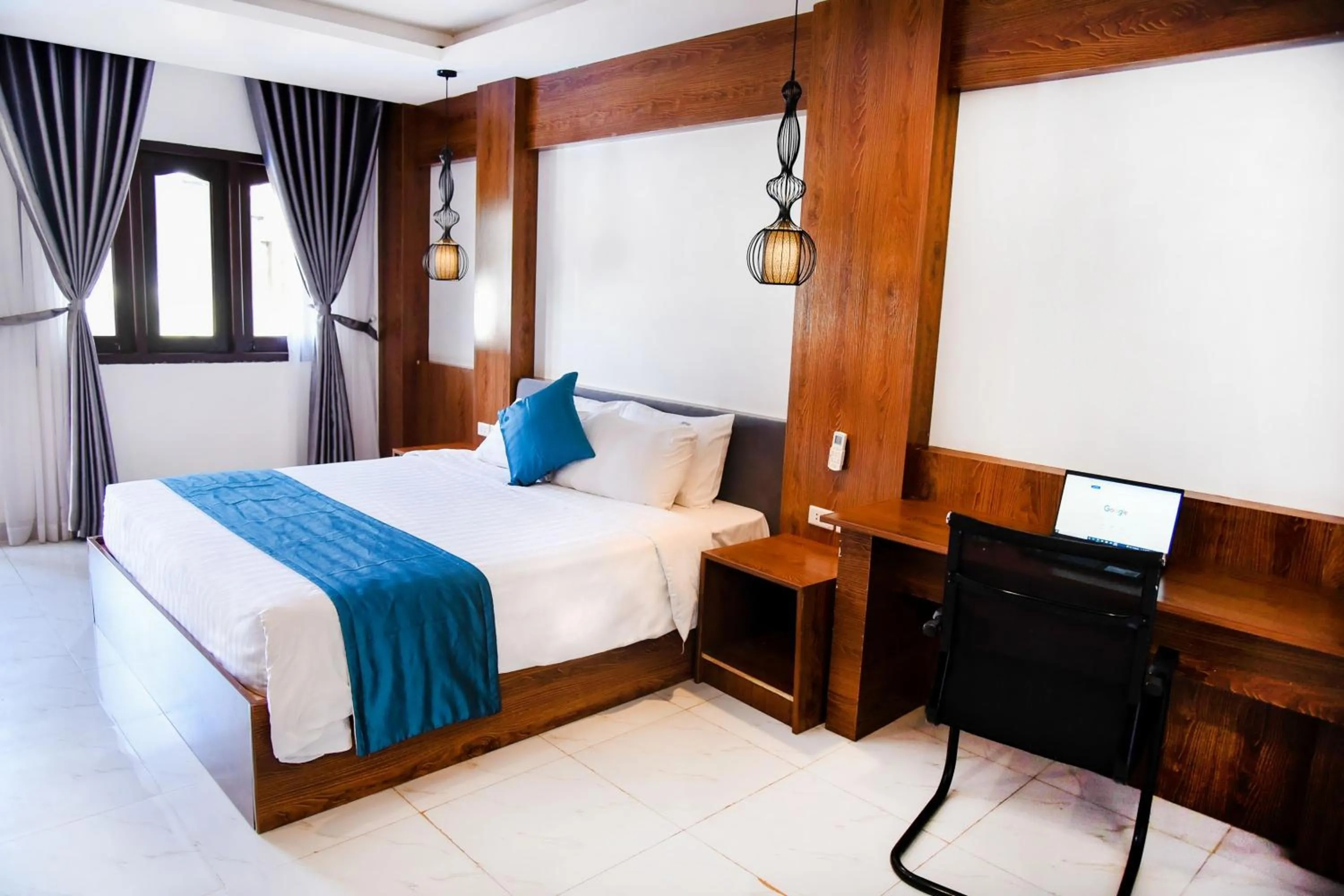 Bed in Vang Vieng Diamond Resort