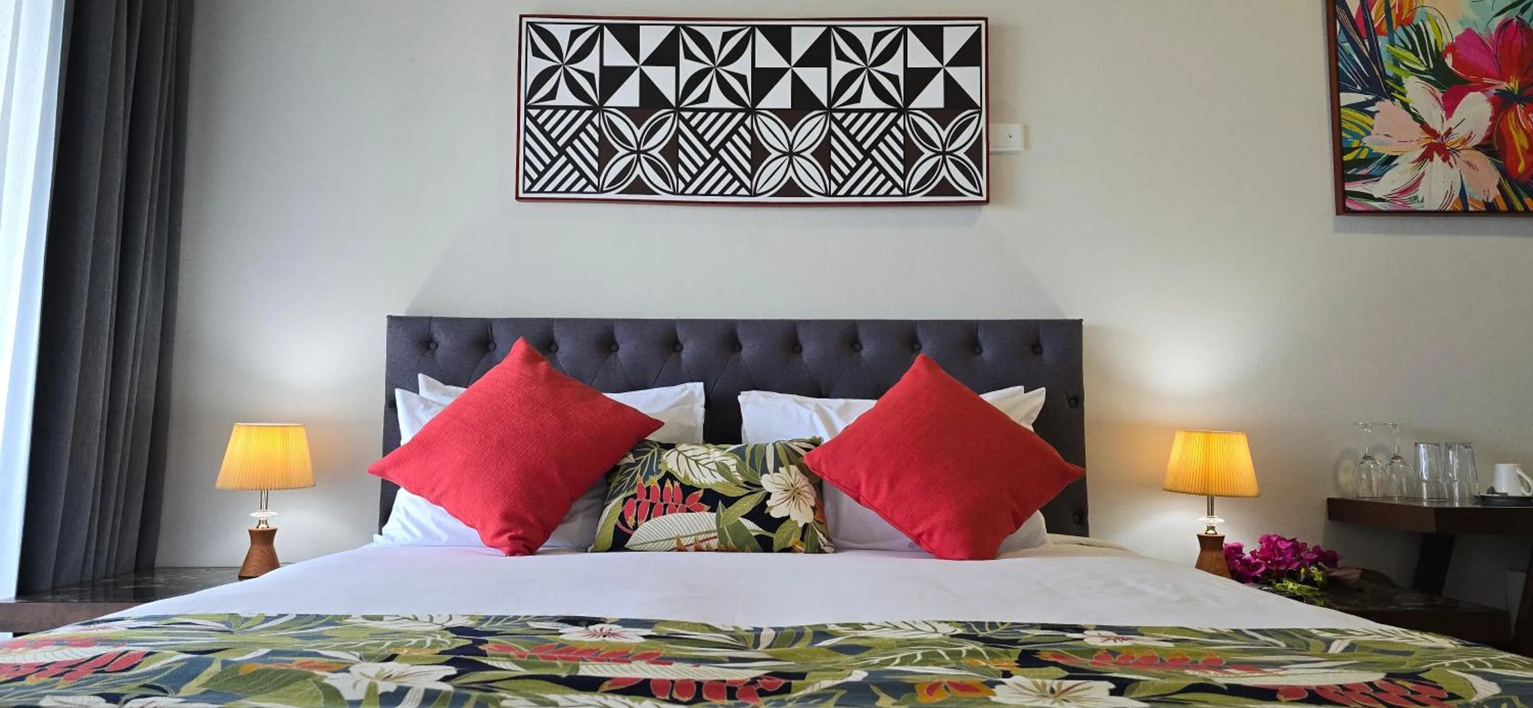 Bed in Ramada Suites By Wyndham Seafront Coral Coast