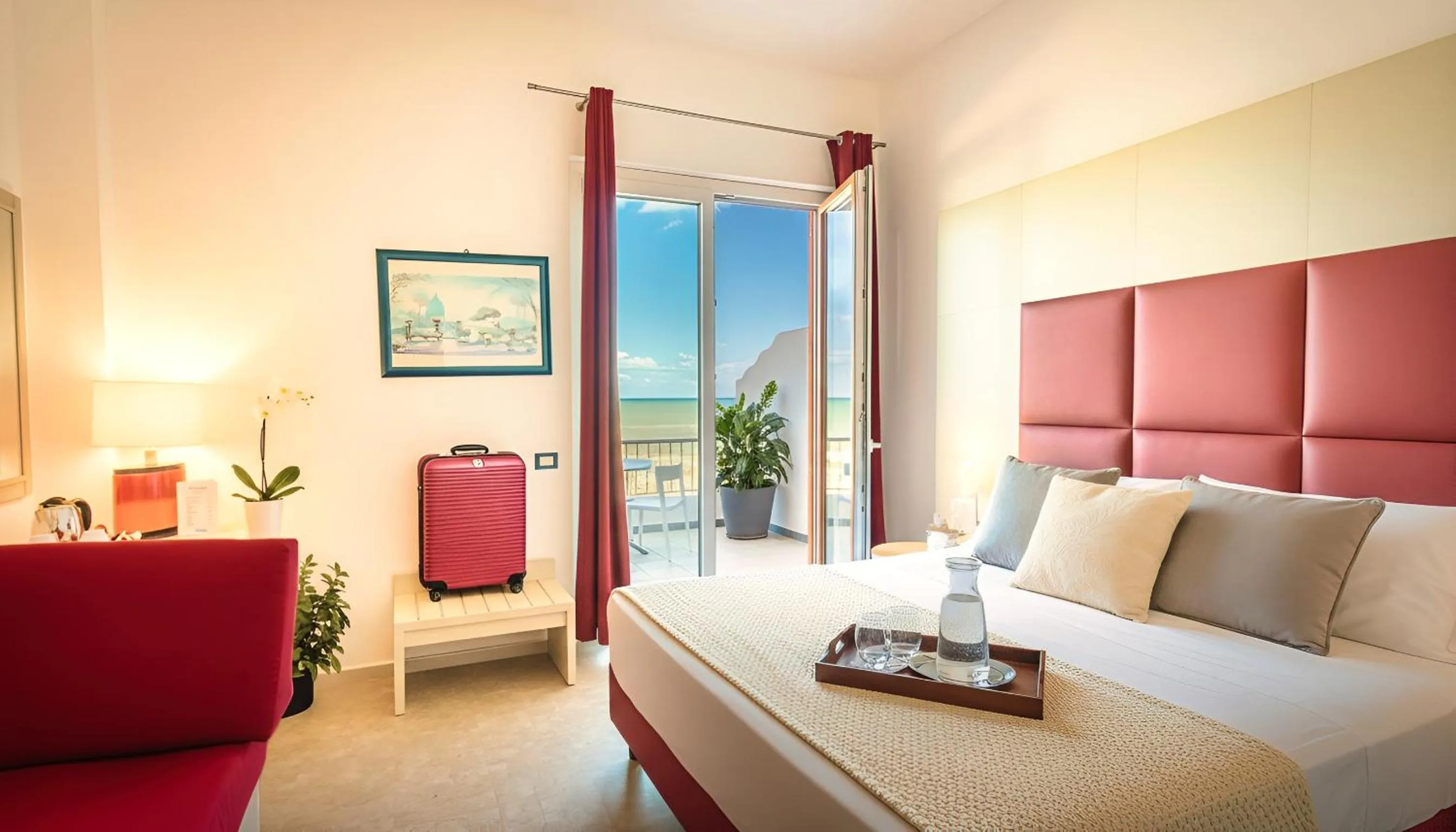 Bed in Hotel La Battigia