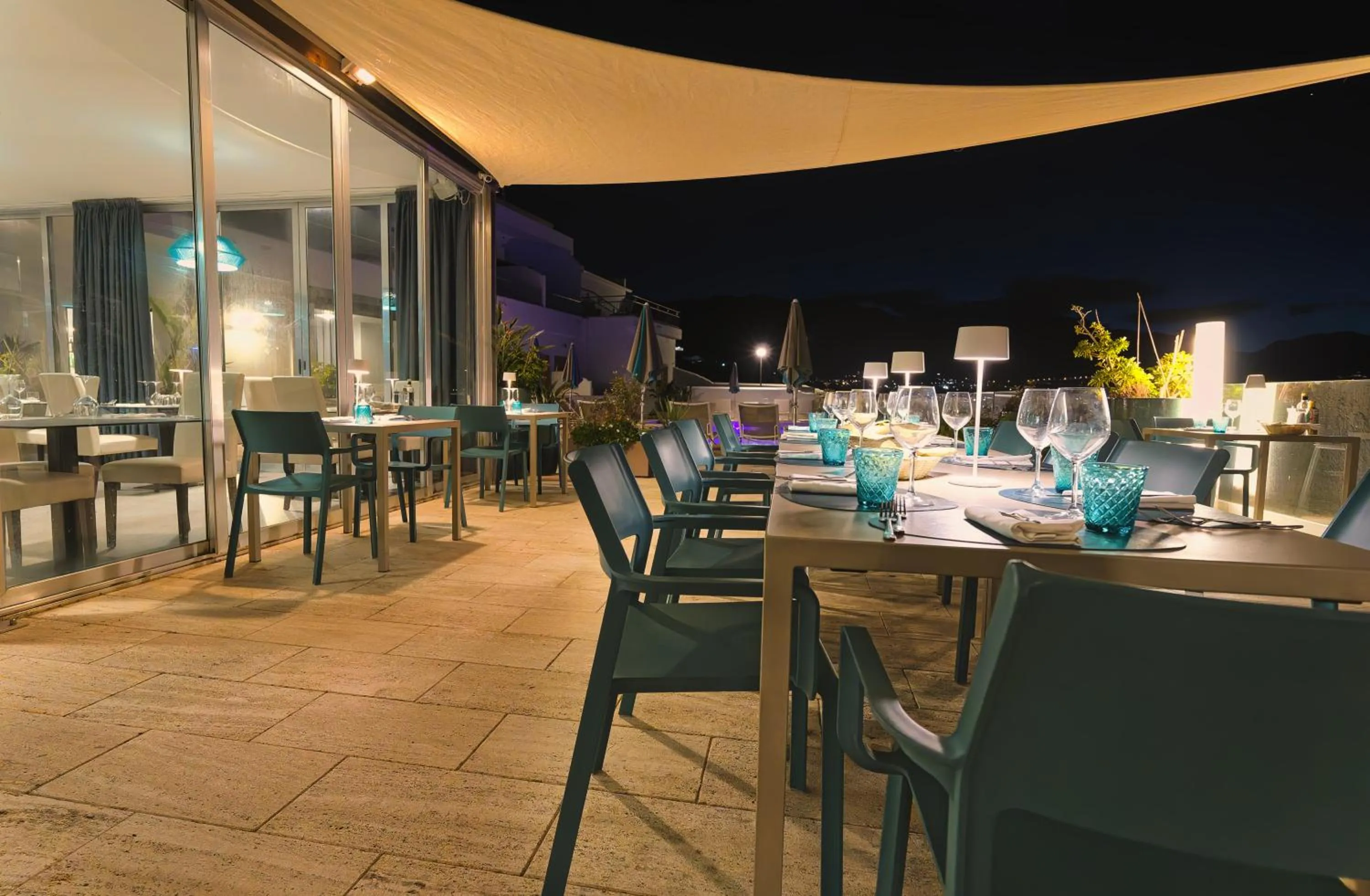 Patio in Hotel La Battigia