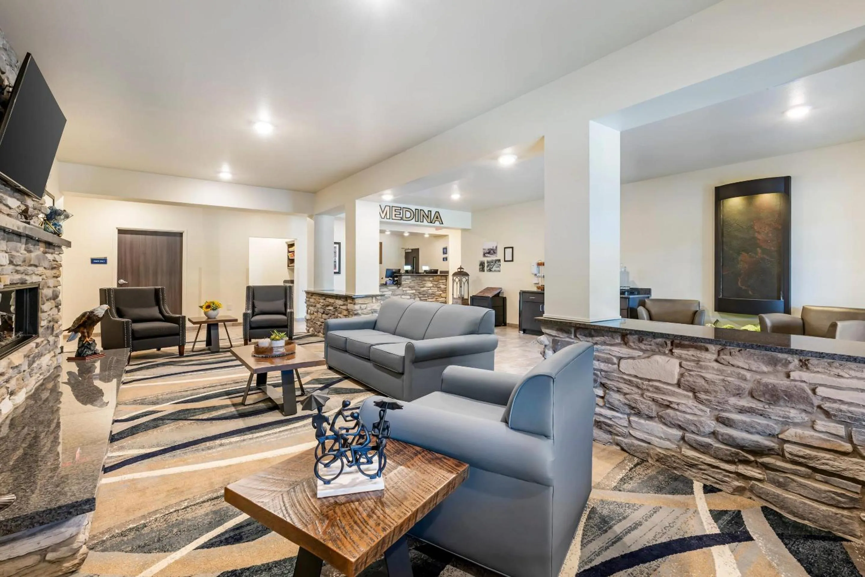 Lobby or reception in Comfort Inn & Suites Medina NY near Erie Canal