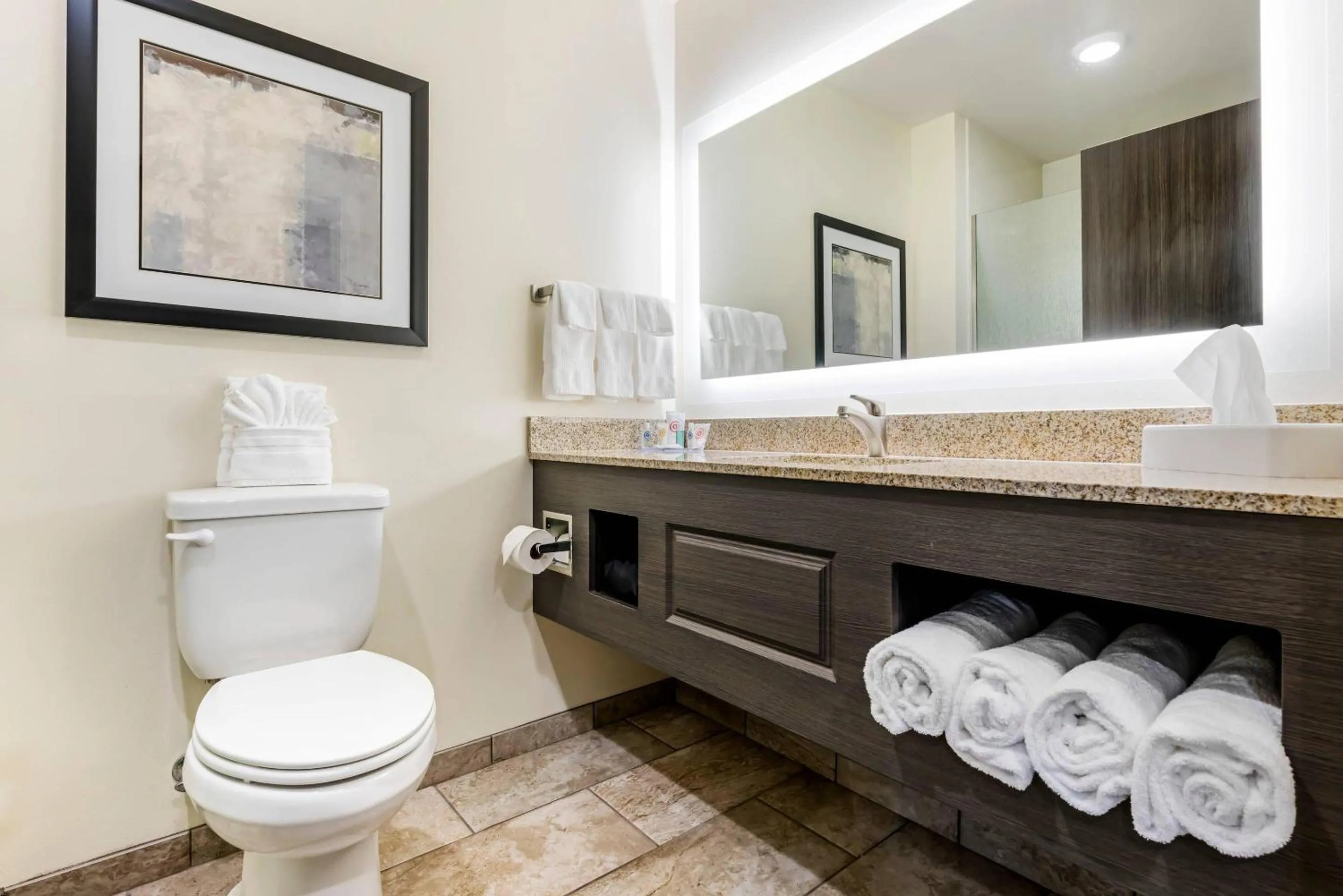 Bedroom in Comfort Inn & Suites Medina NY near Erie Canal