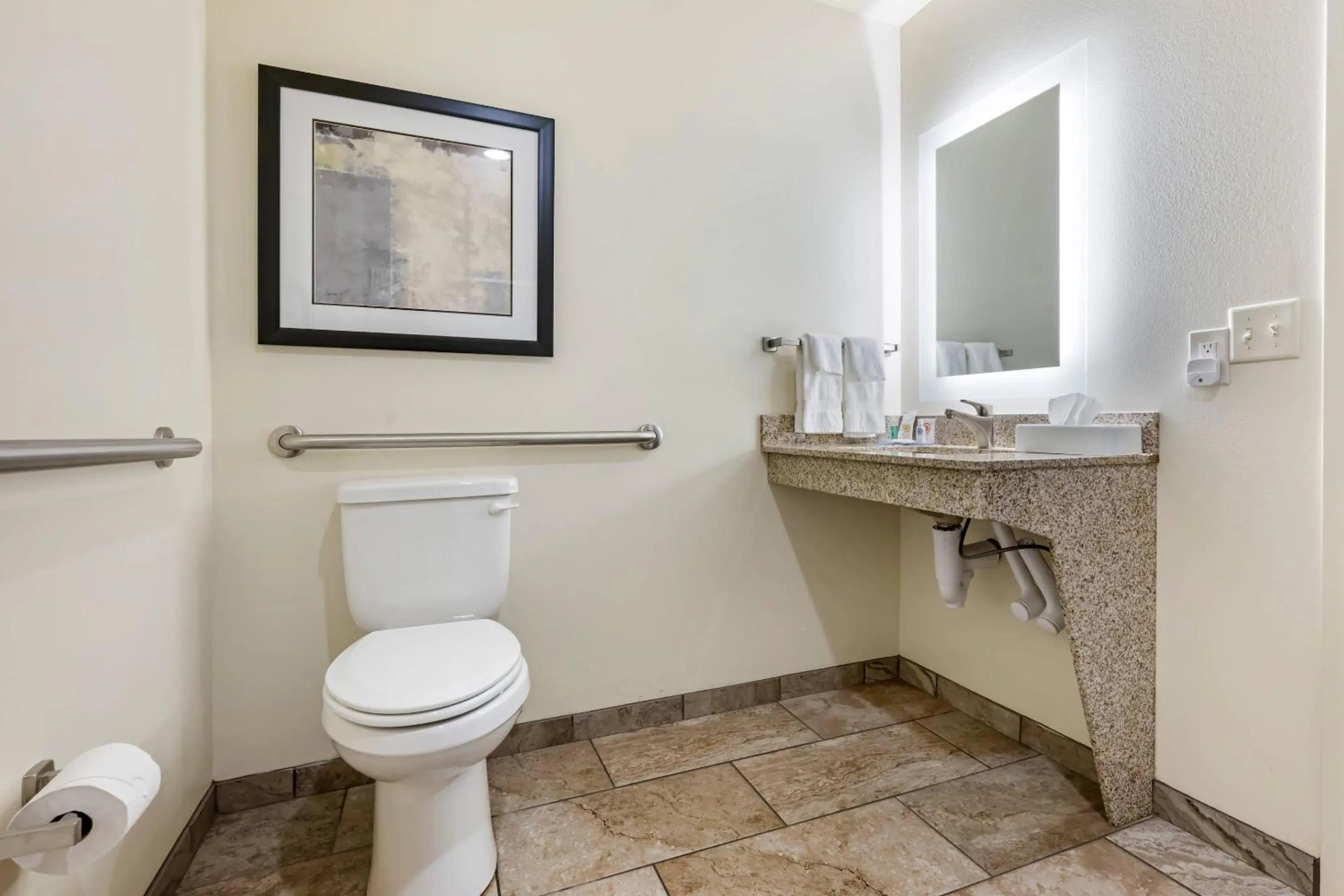 Bedroom in Comfort Inn & Suites Medina NY near Erie Canal