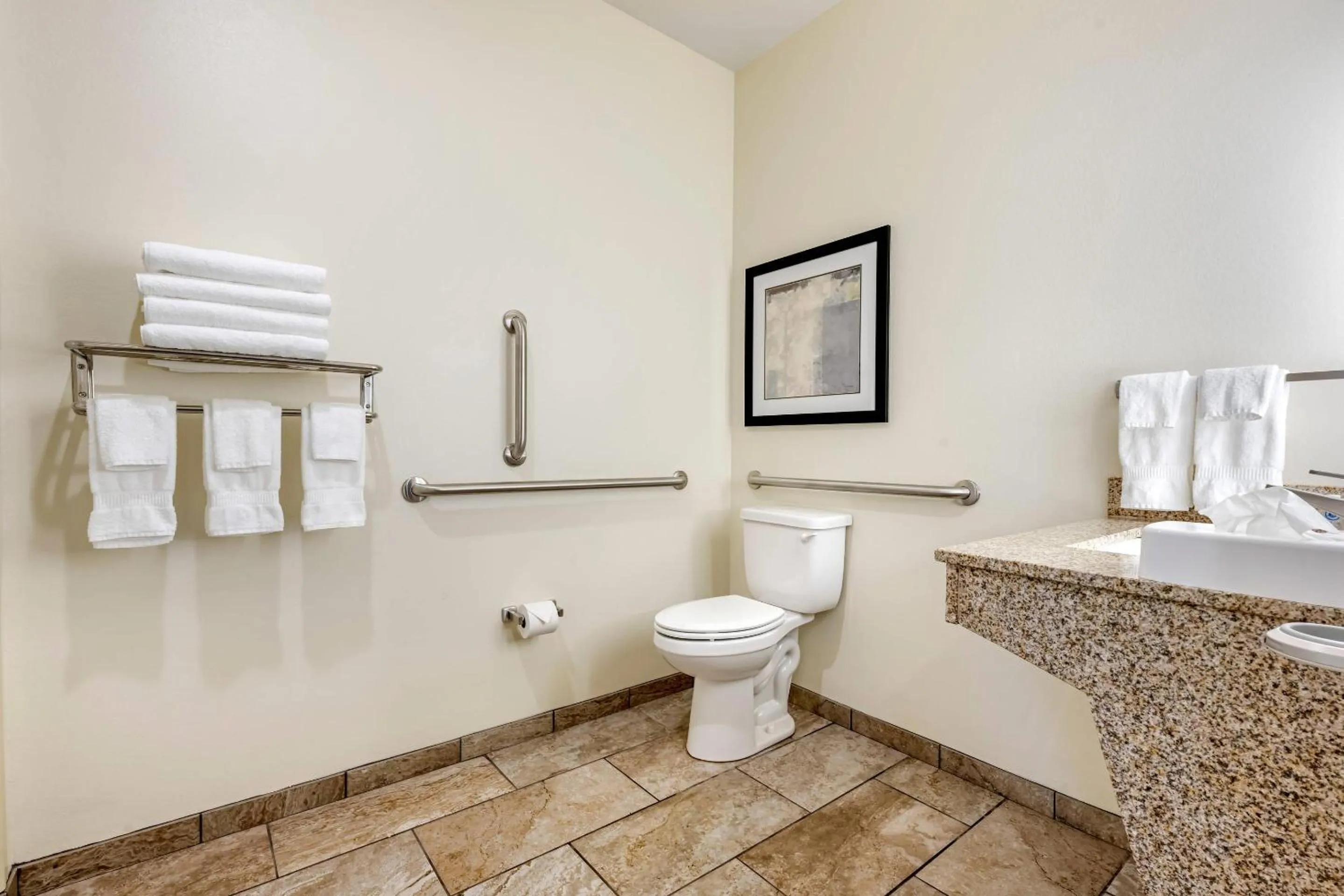 Bedroom in Comfort Inn & Suites Medina NY near Erie Canal