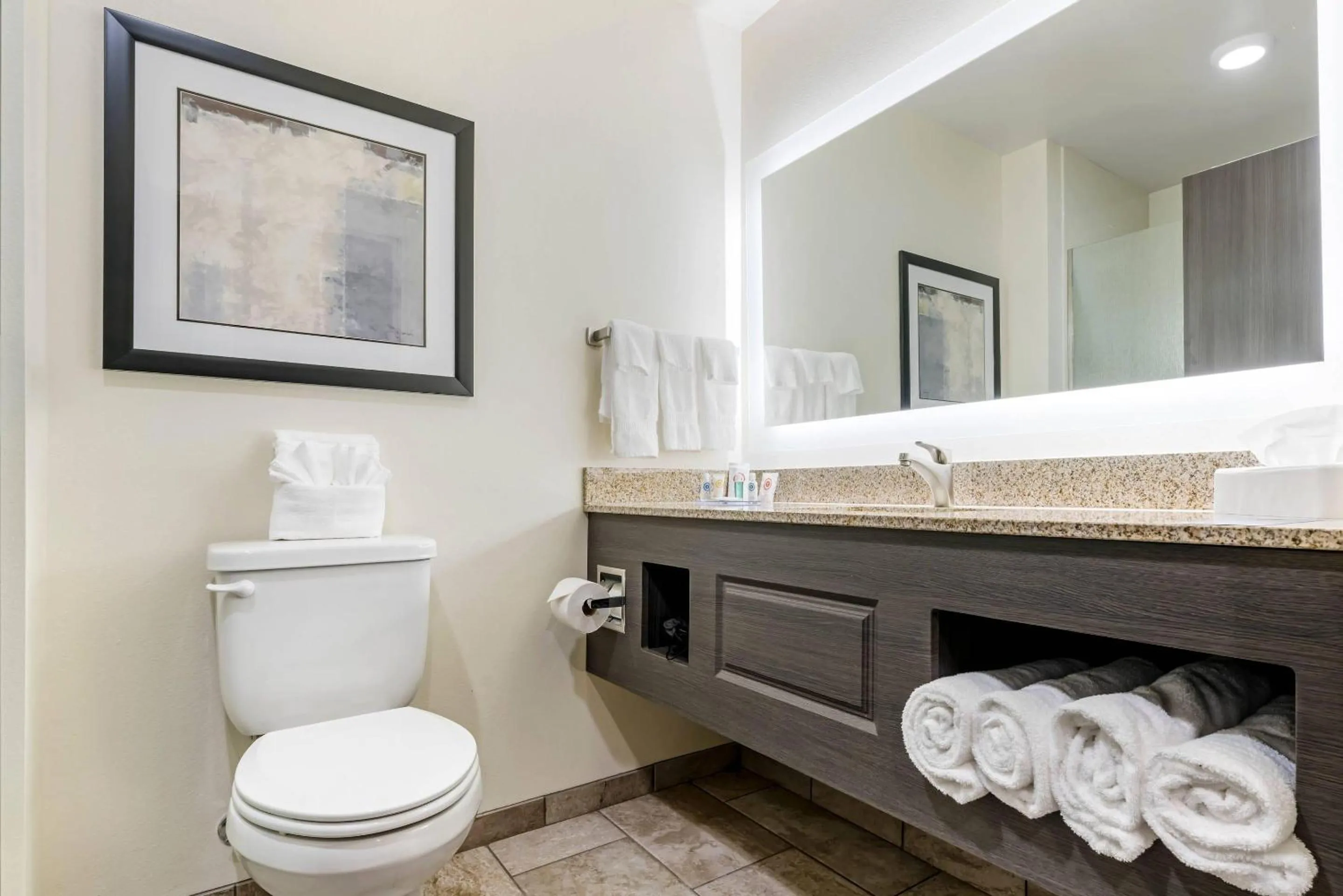 Bedroom in Comfort Inn & Suites Medina NY near Erie Canal