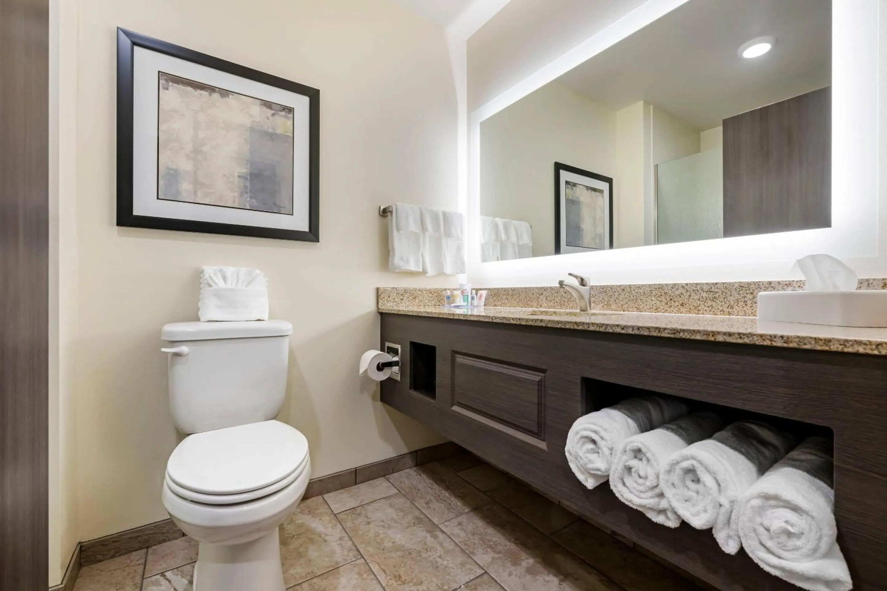 Bedroom in Comfort Inn & Suites Medina NY near Erie Canal