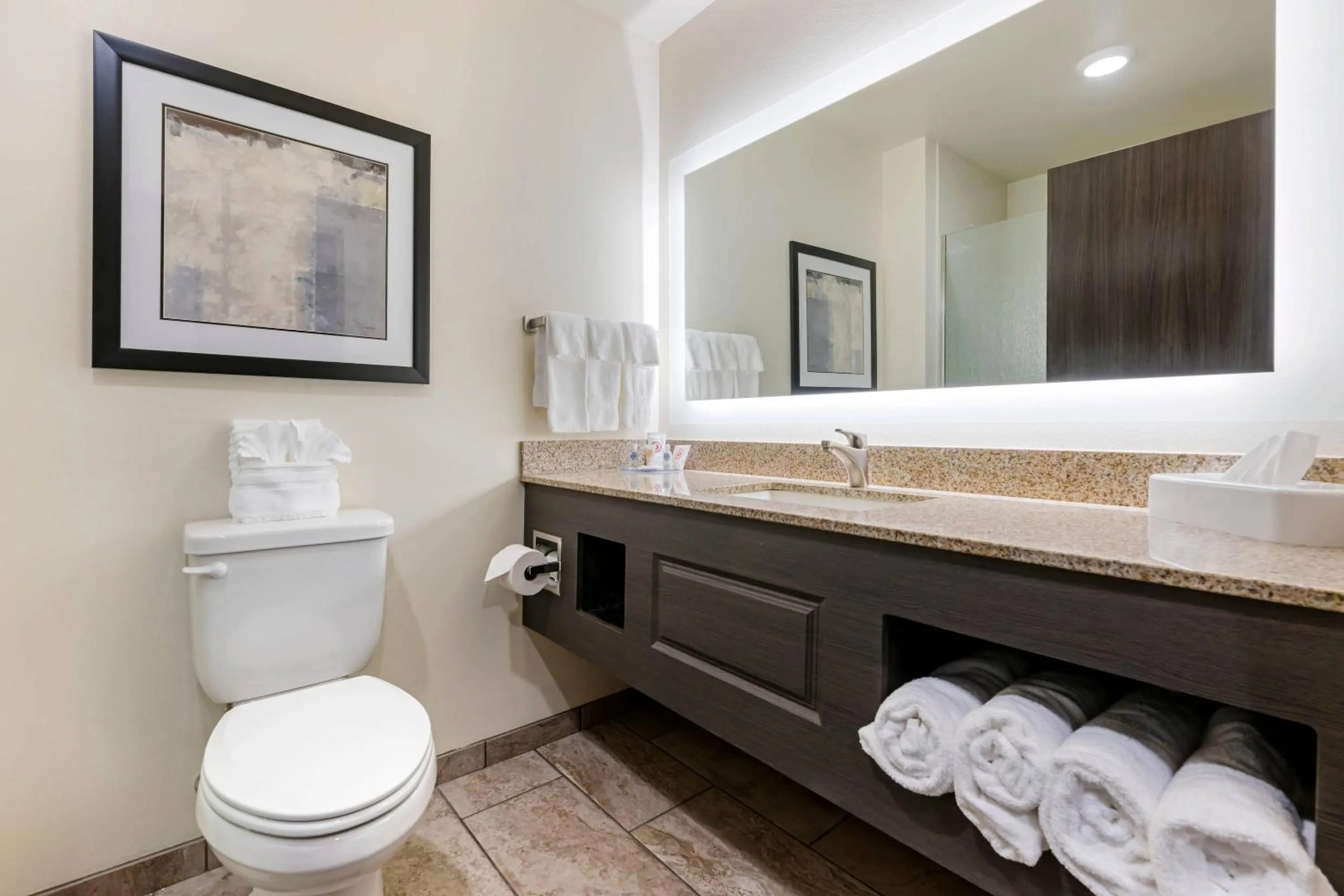 Bedroom in Comfort Inn & Suites Medina NY near Erie Canal