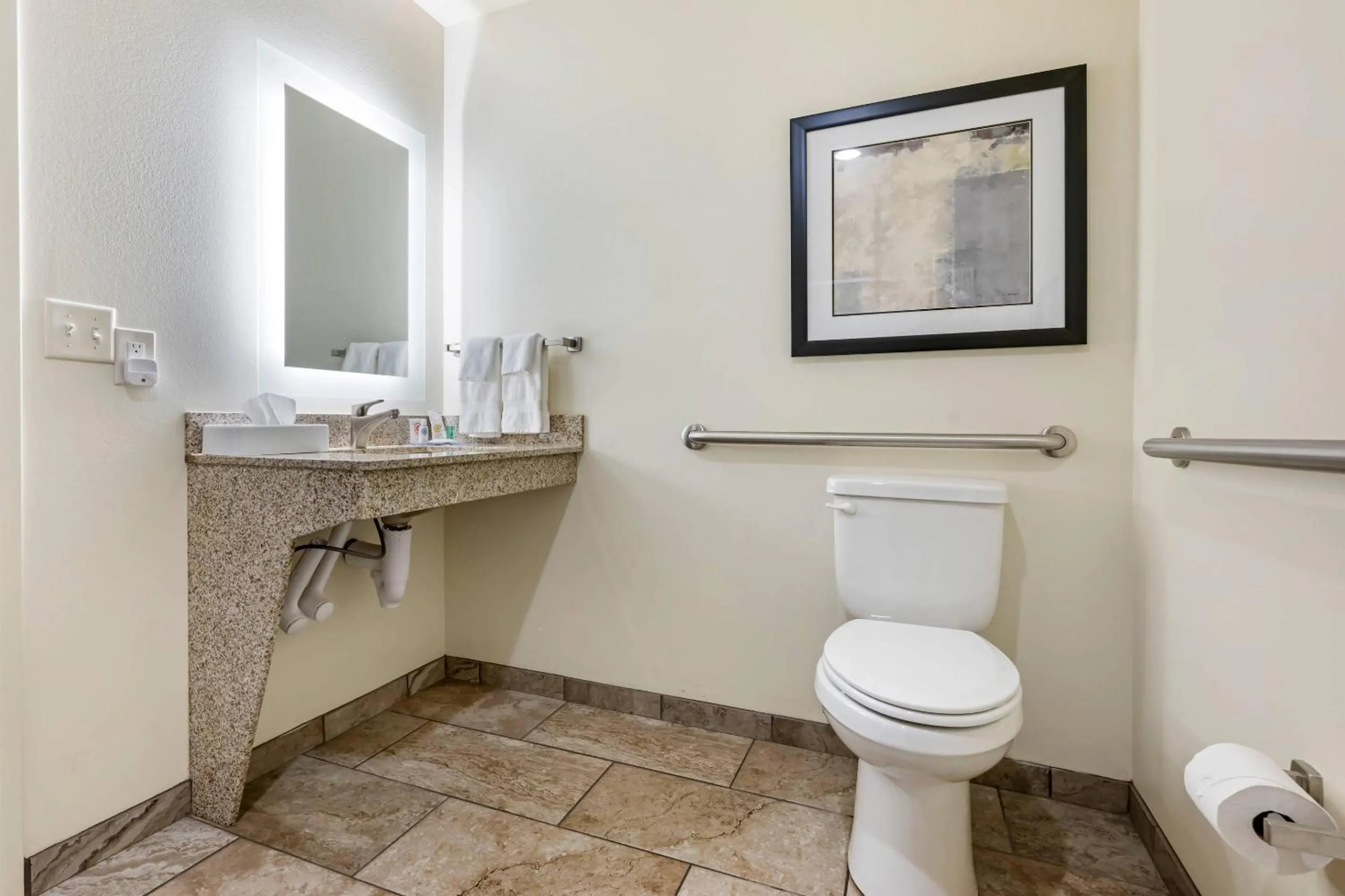 Bedroom in Comfort Inn & Suites Medina NY near Erie Canal