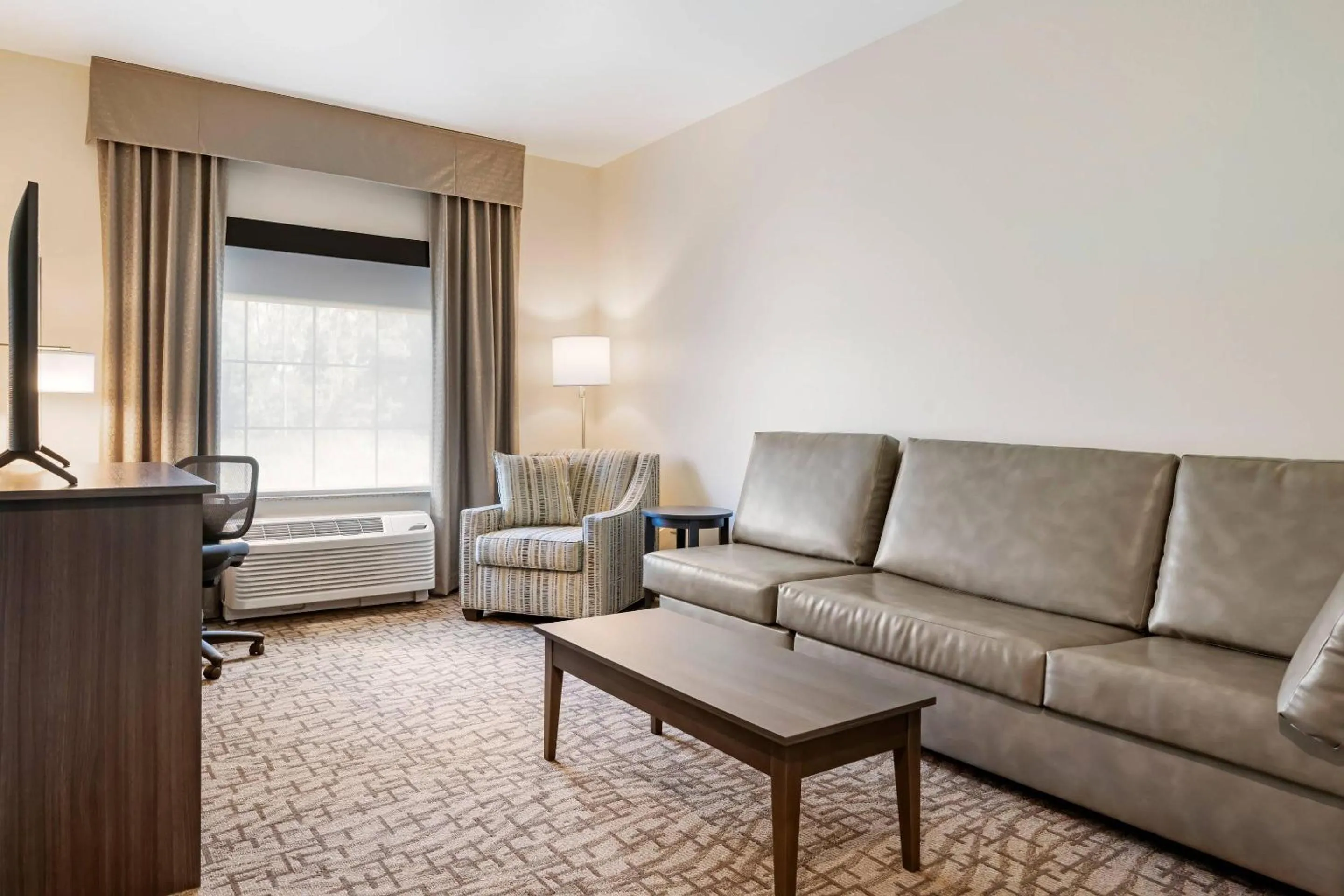 Bedroom in Comfort Inn & Suites Medina NY near Erie Canal