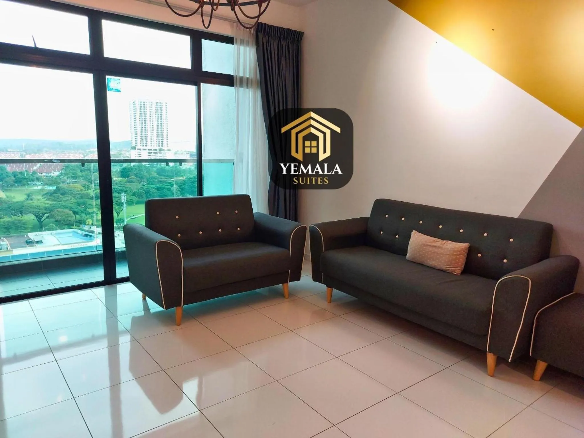 Living room in Yemala Suites at Skyloft - Johor