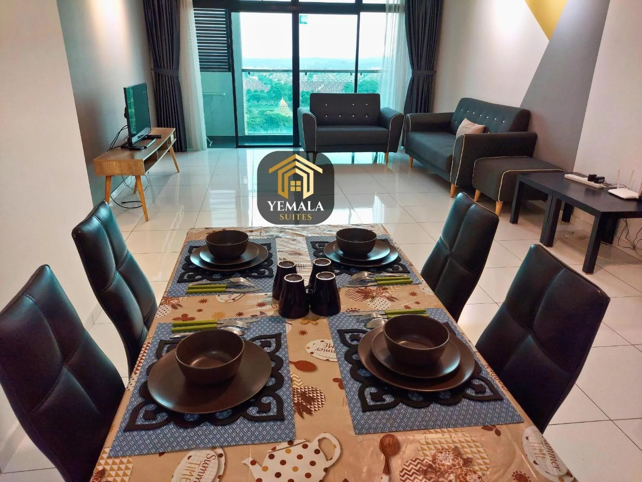 Dining area in Yemala Suites at Skyloft - Johor