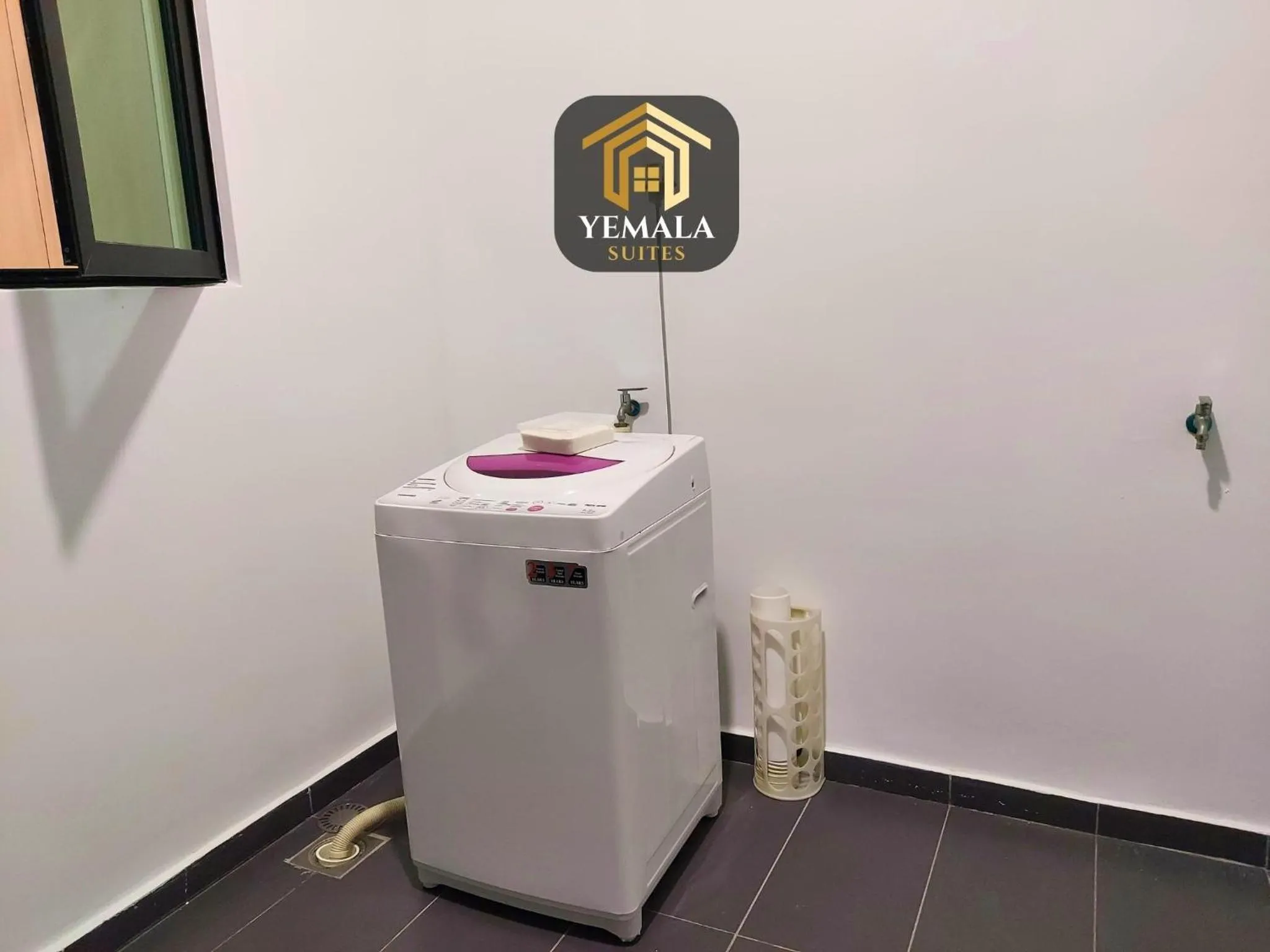 washing machine in Yemala Suites at Skyloft - Johor