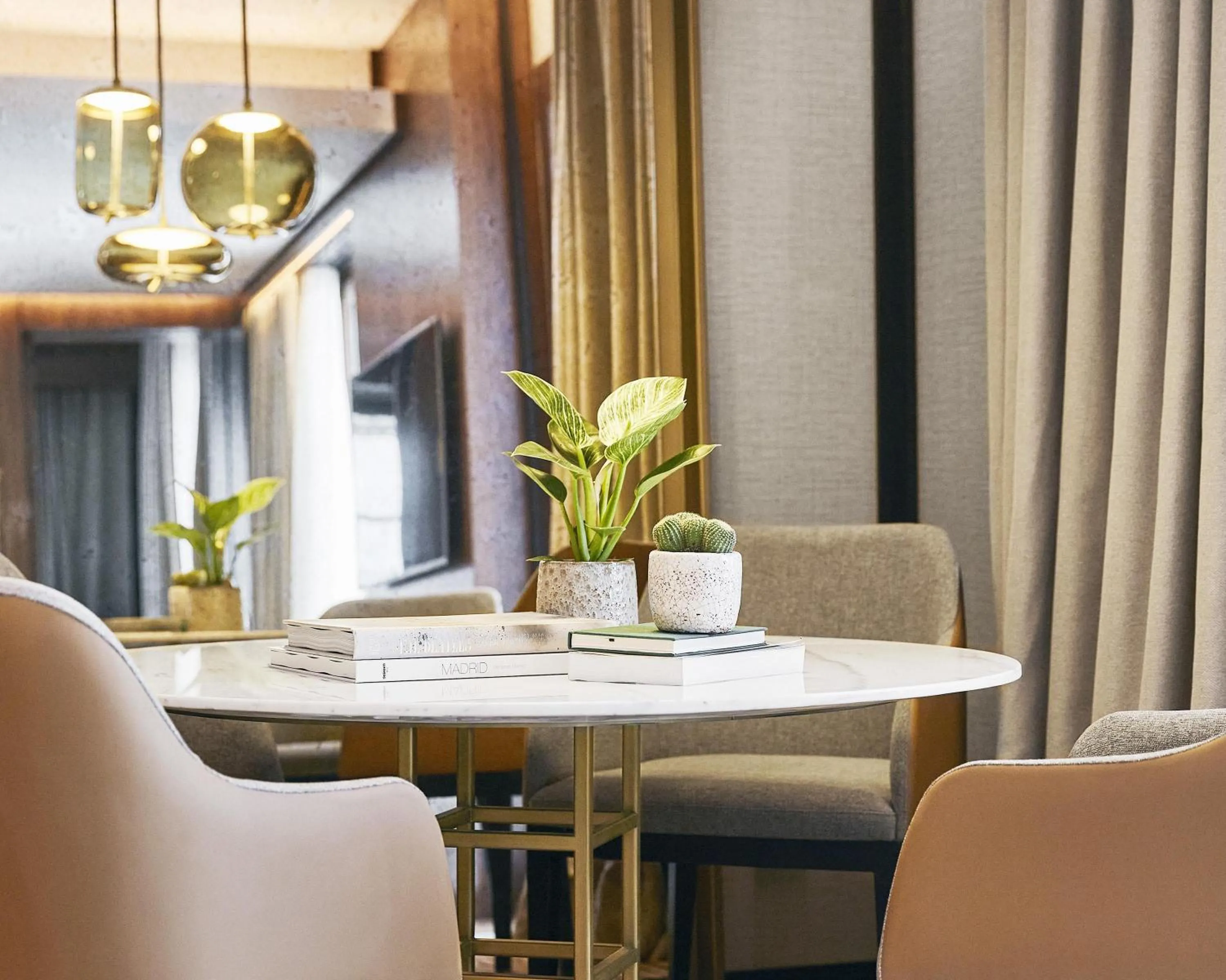 Living room in Thompson Madrid, by Hyatt