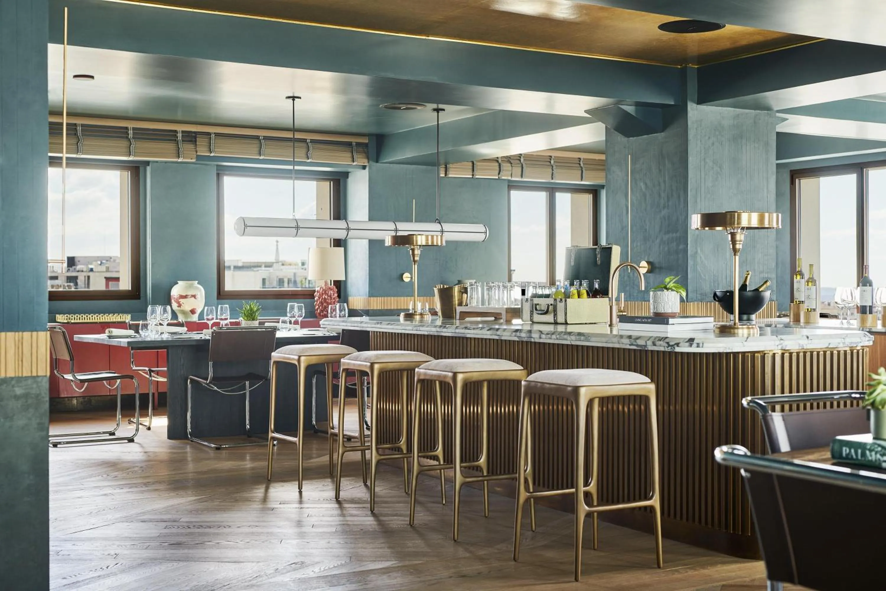 Living room in Thompson Madrid, by Hyatt