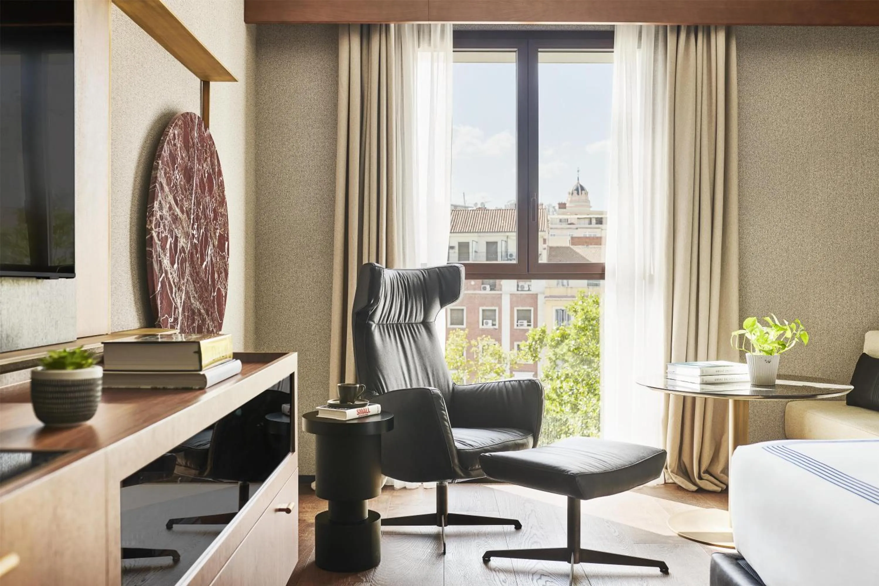 Bed in Thompson Madrid, by Hyatt