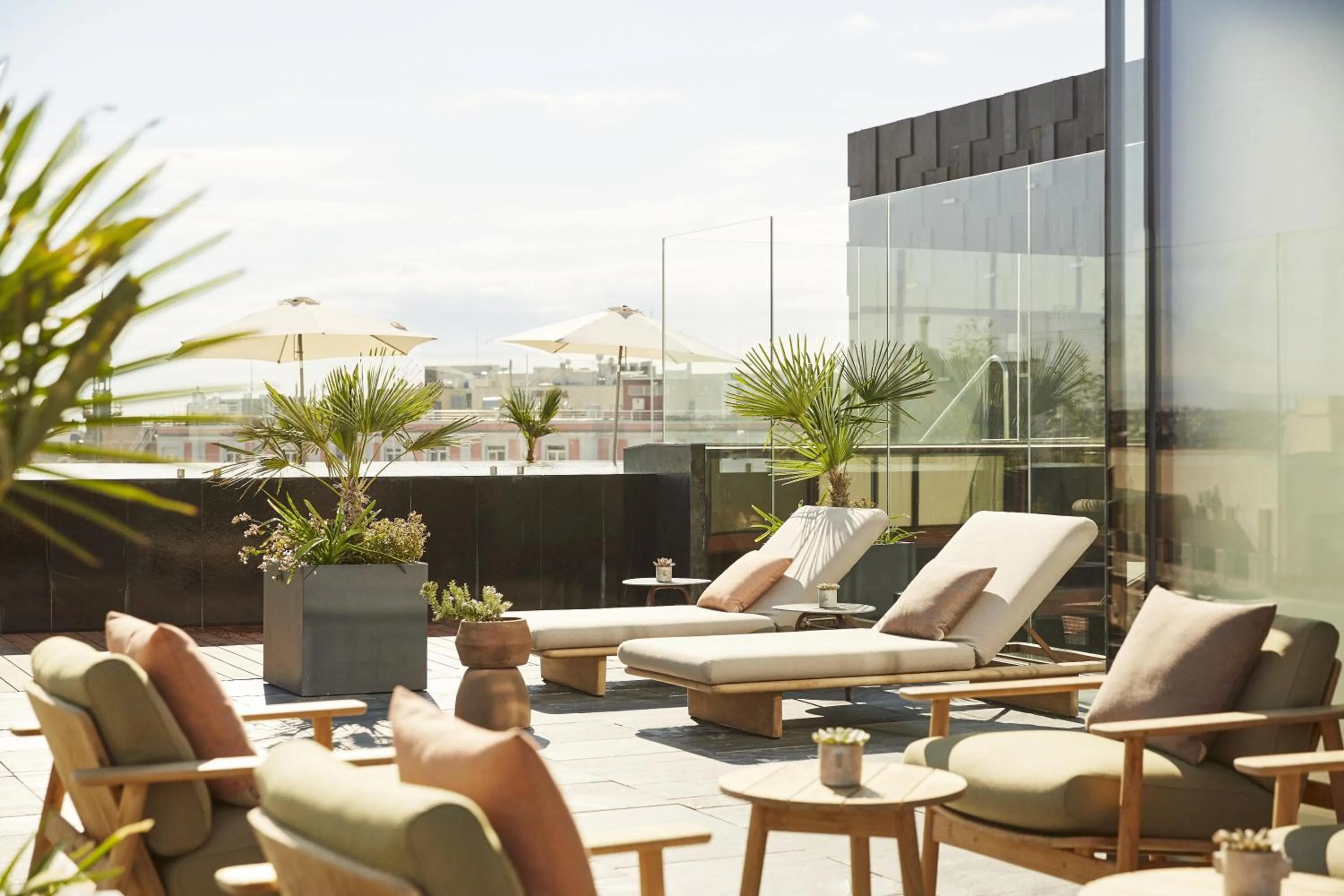 Patio in Thompson Madrid, by Hyatt