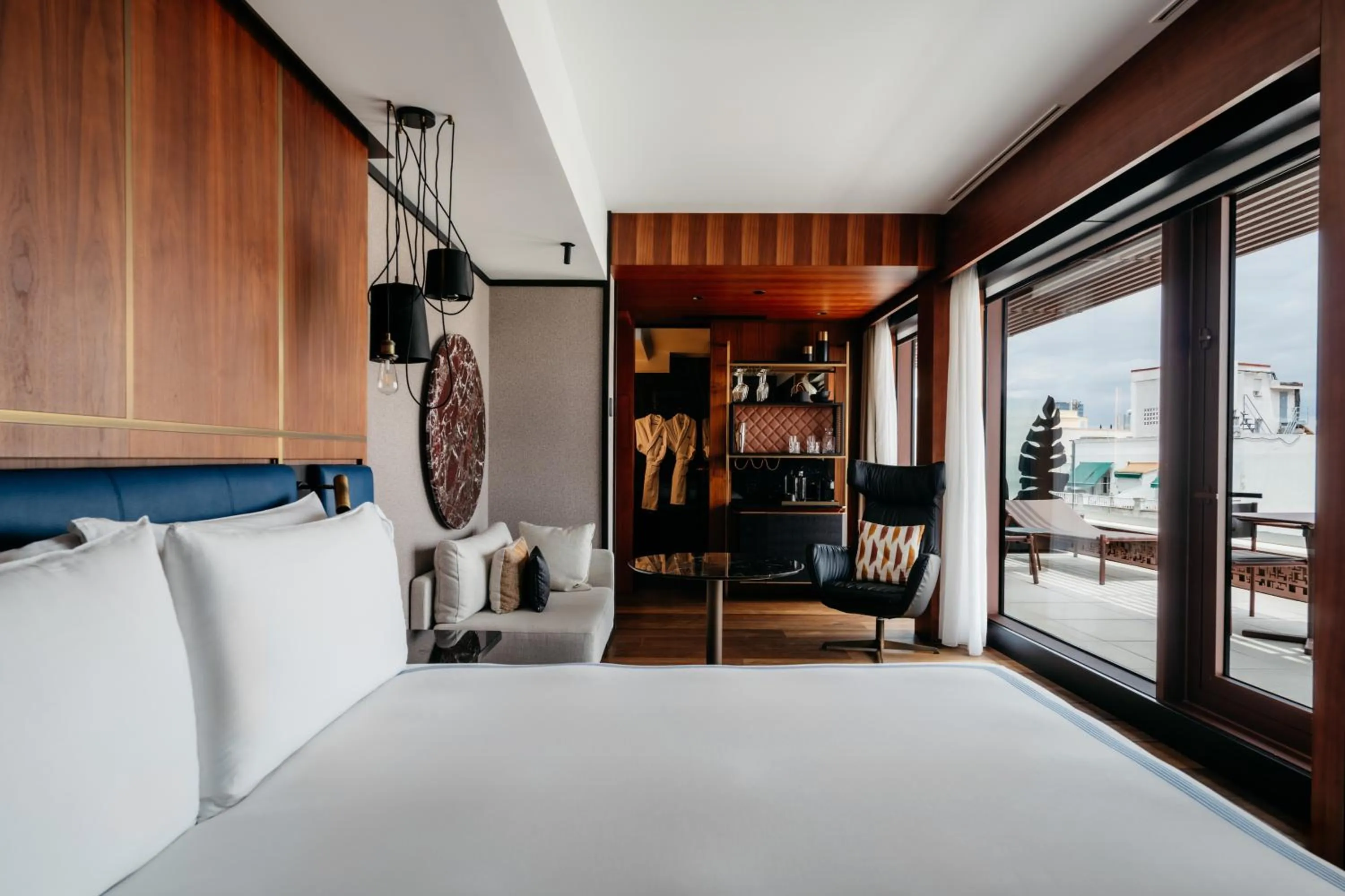 Bed in Thompson Madrid, by Hyatt