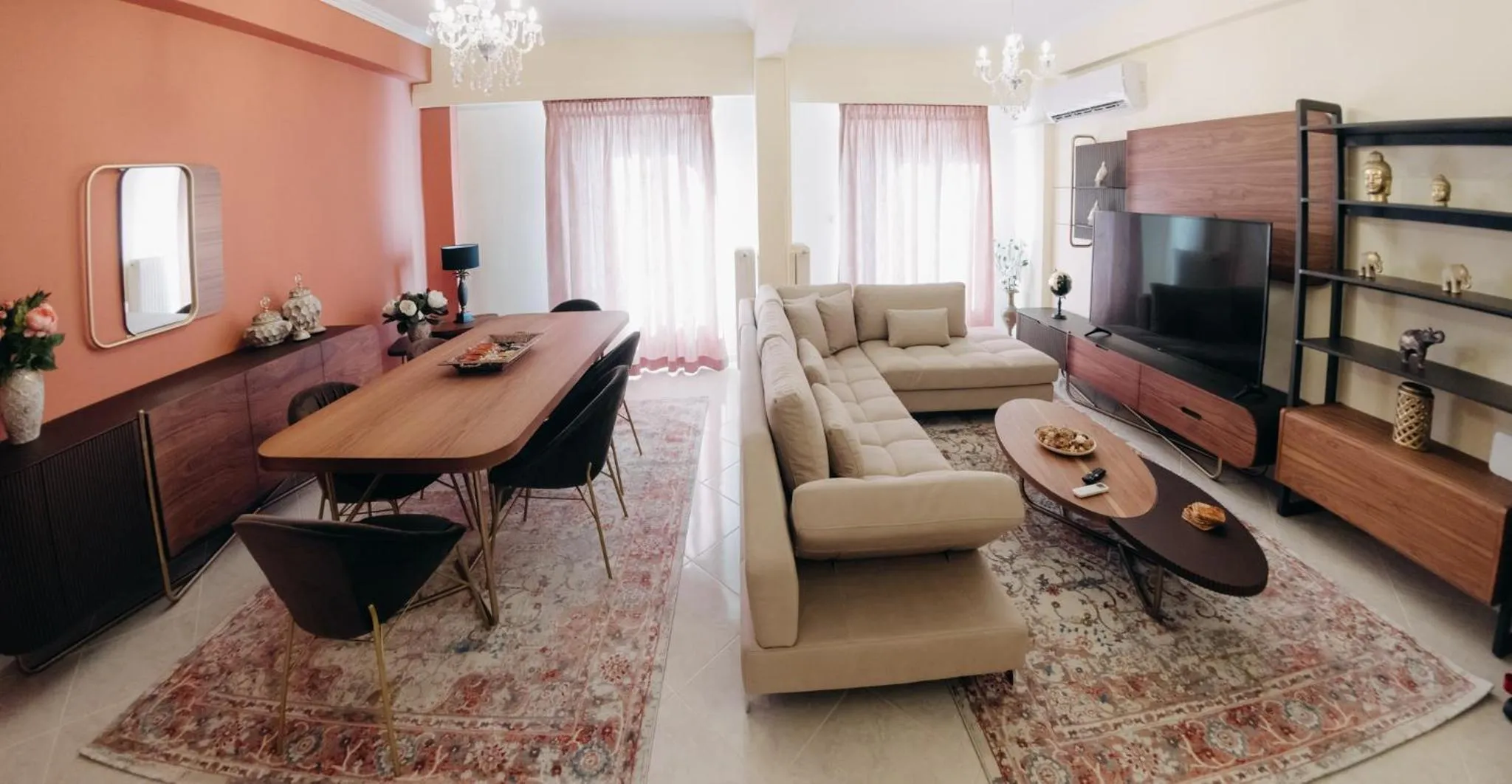 TV and multimedia in Best House, Psila Alonia Square Luxury, Patra